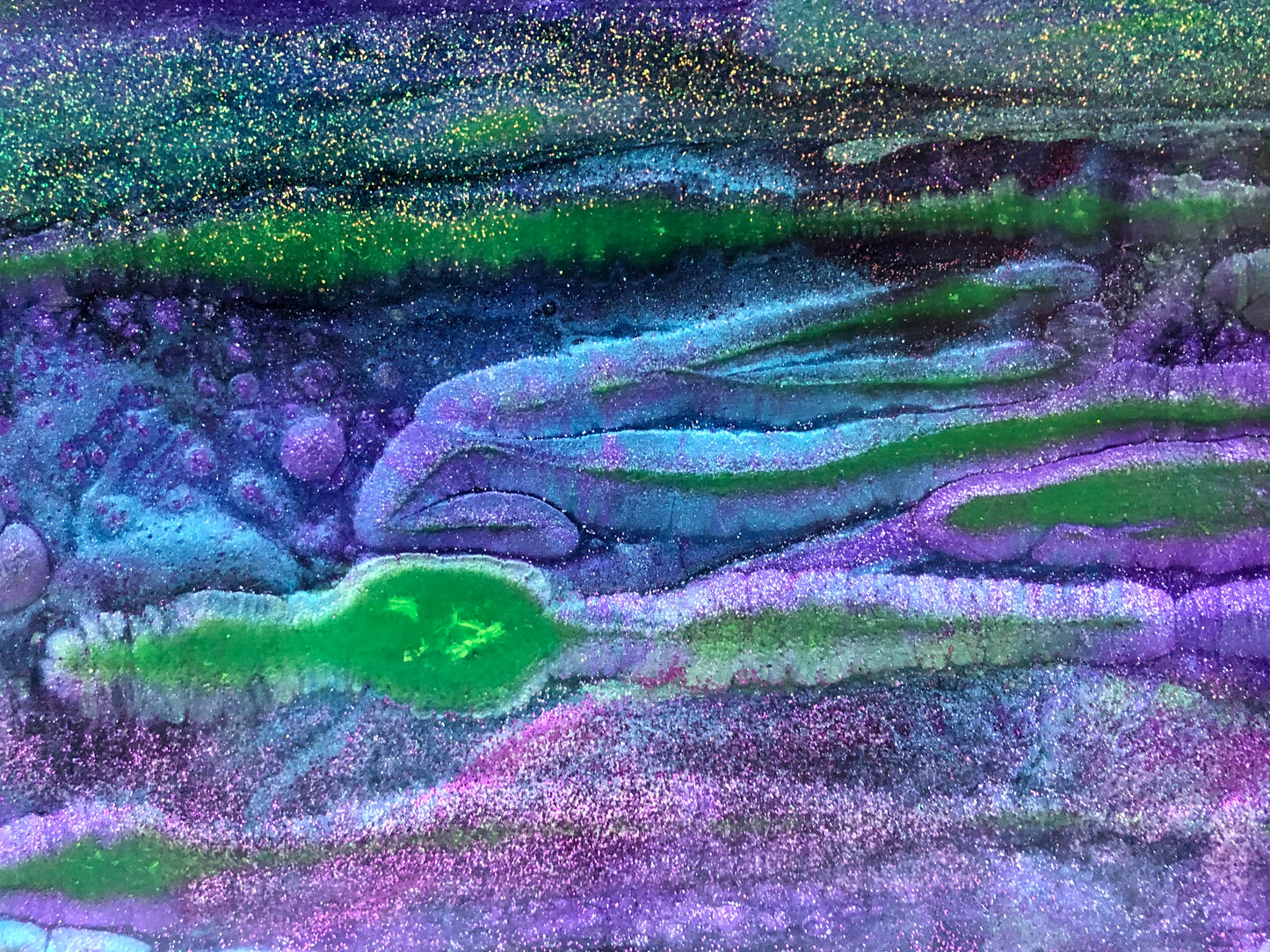 Aurora inspired resin art.