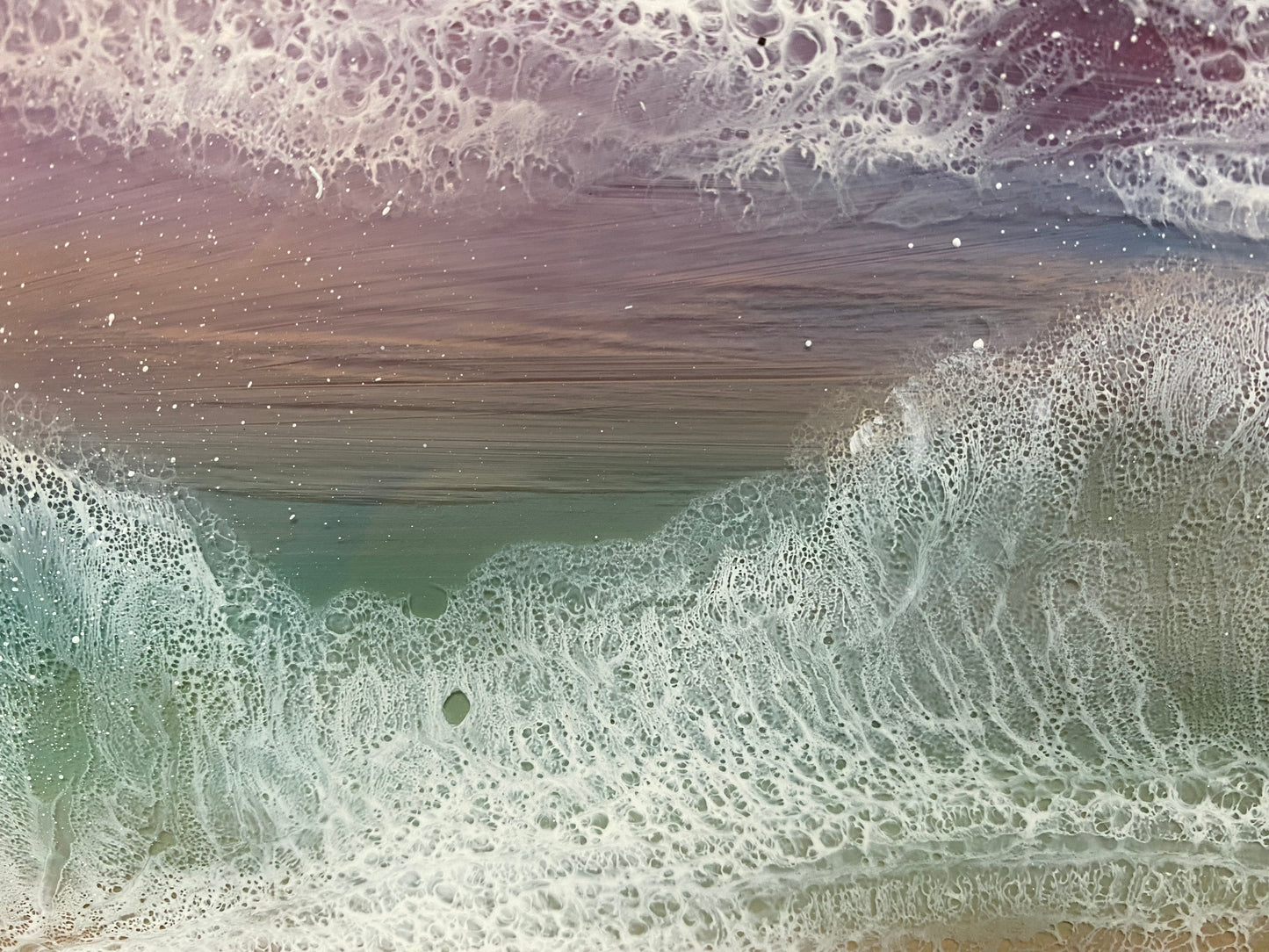 Resin Art sunset sky | Circle
