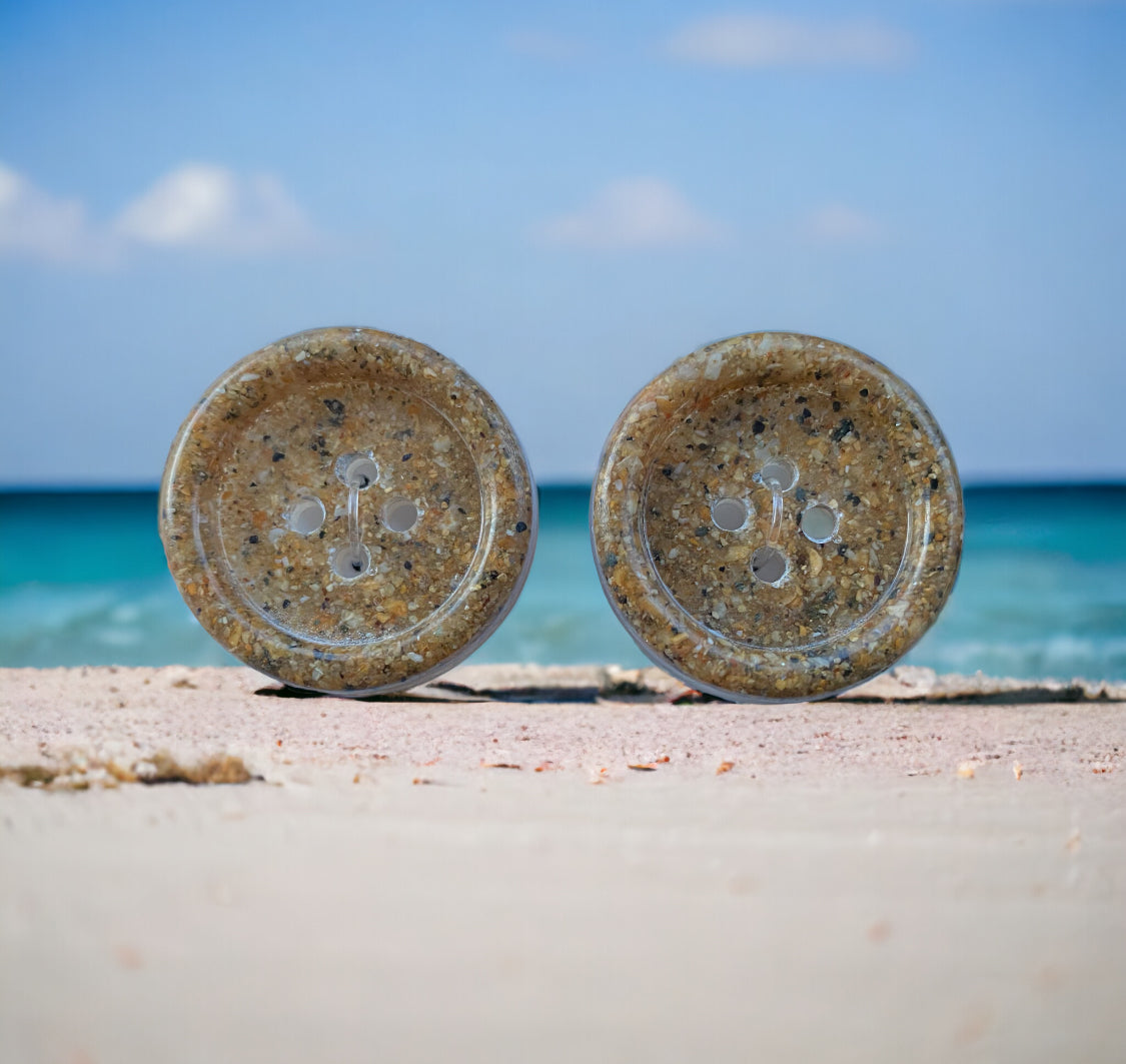 Bains Beach Sand Resin Buttons
