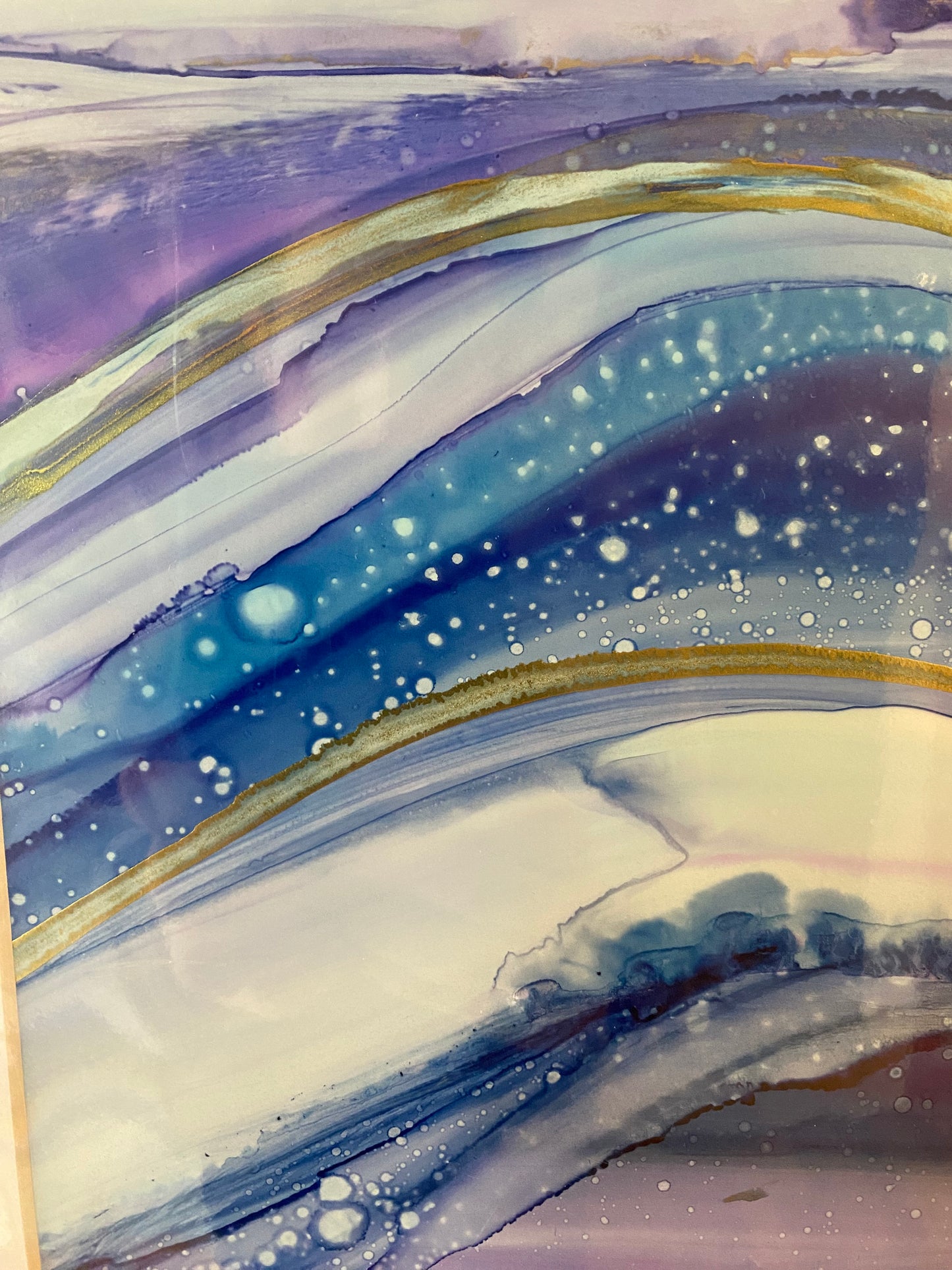Winter snow inspired Ink Painting