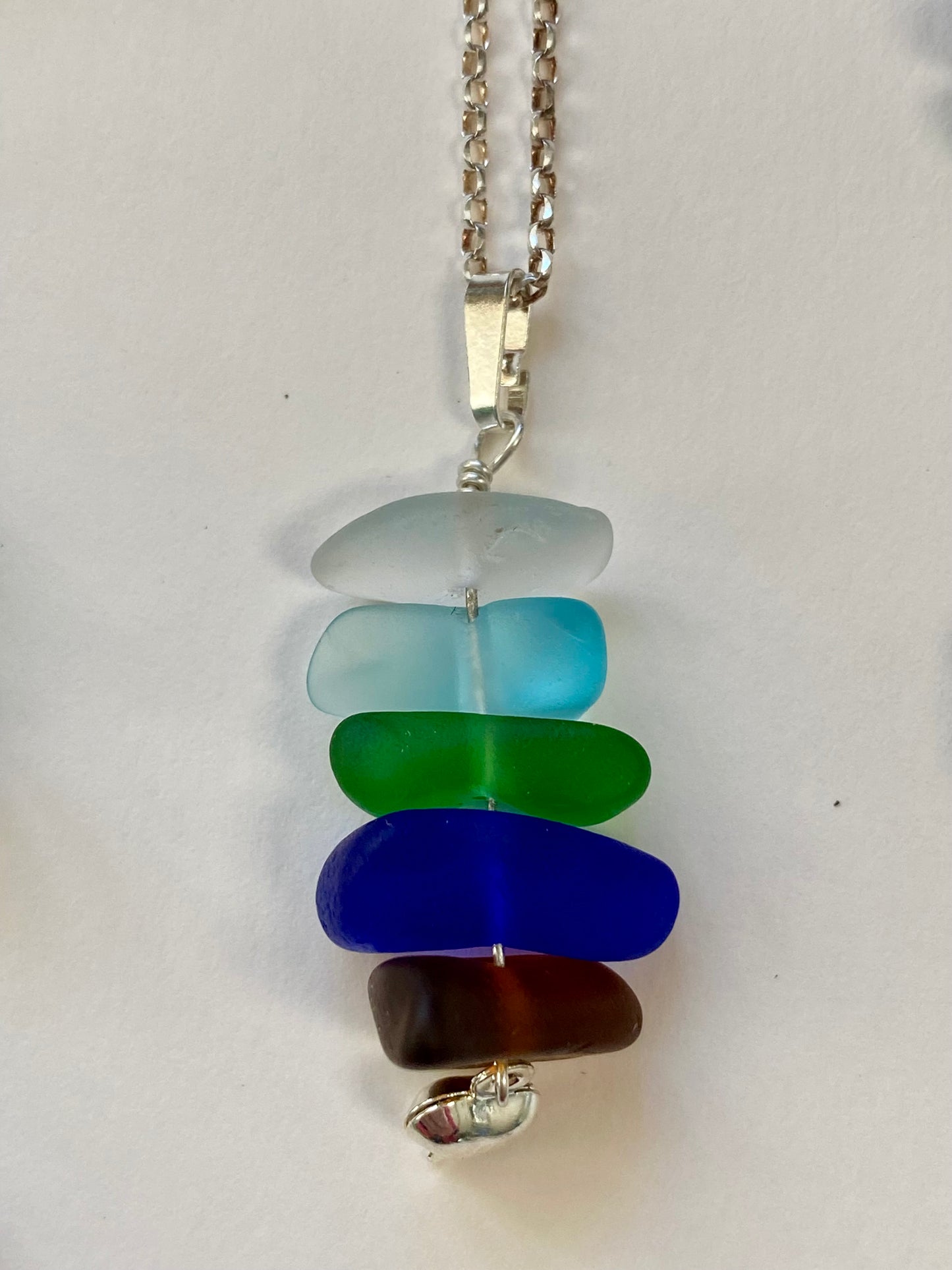SEA GLASS STACK PENDANTS