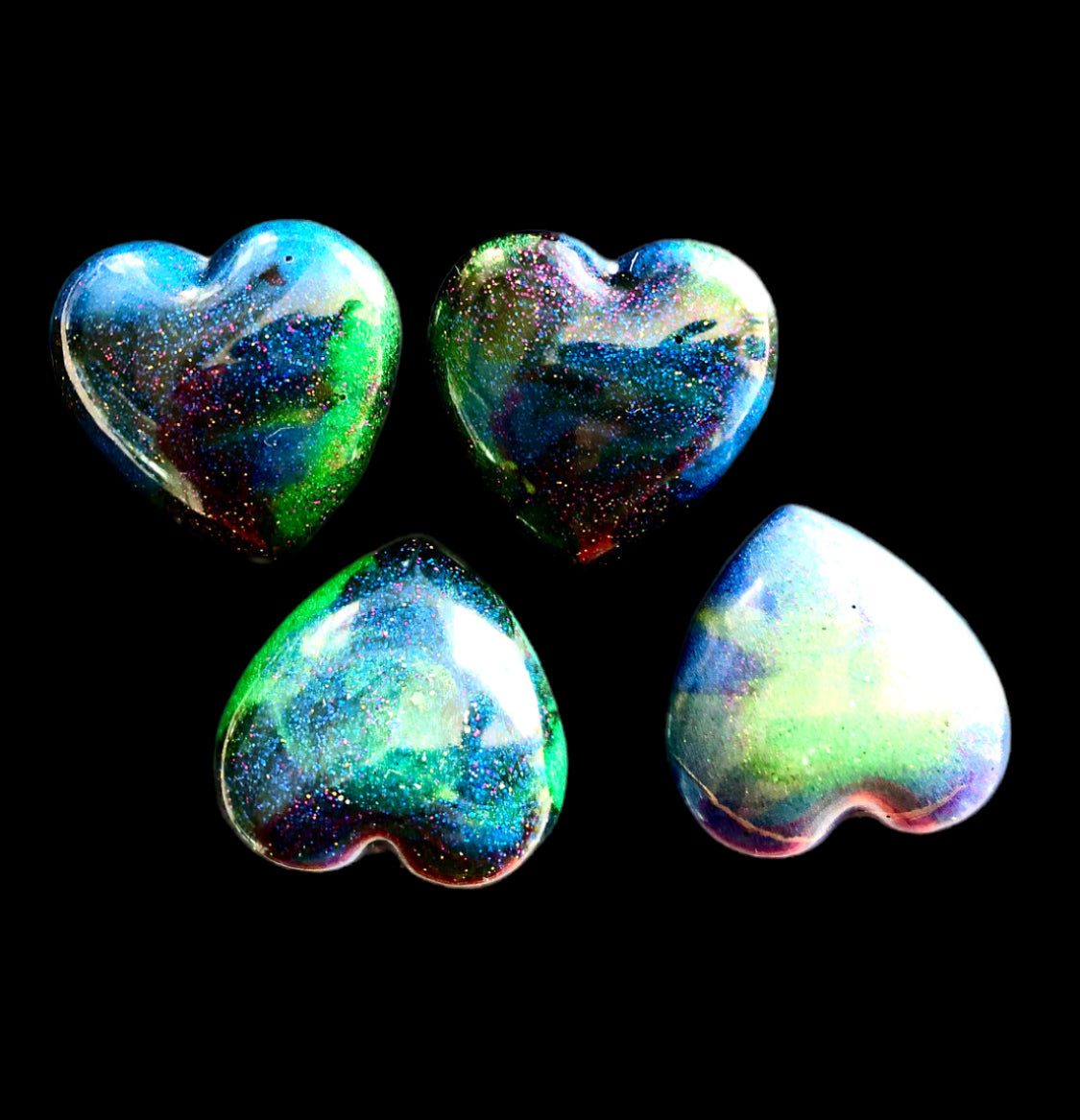 Aurora Borealis Small Resin Brooch
