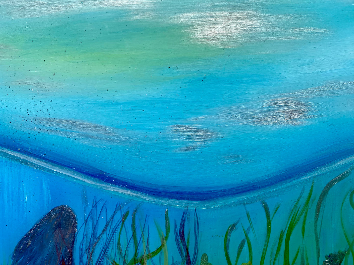 Mermaid painting, Jessica.