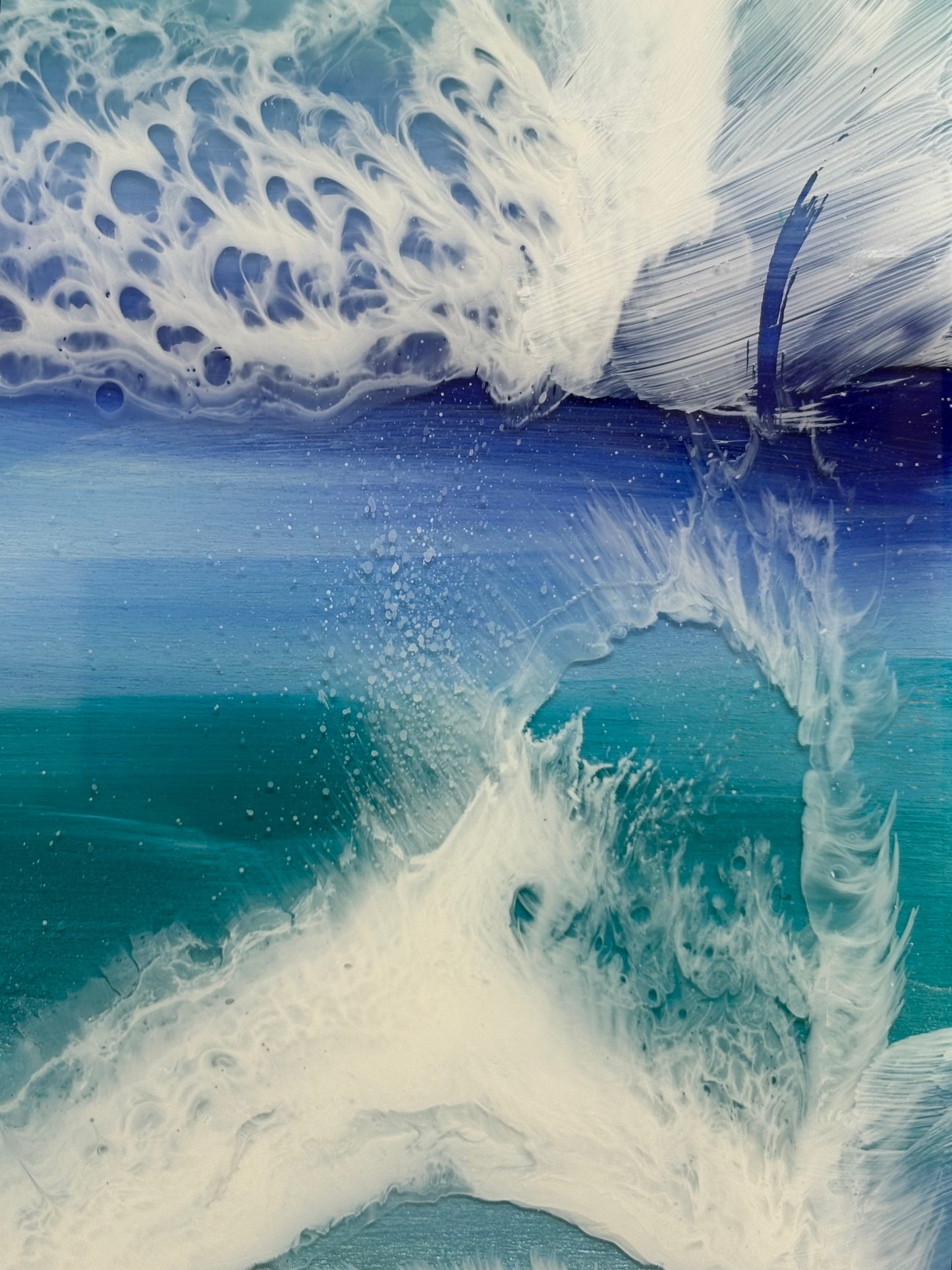 Autumn swell resin seascape