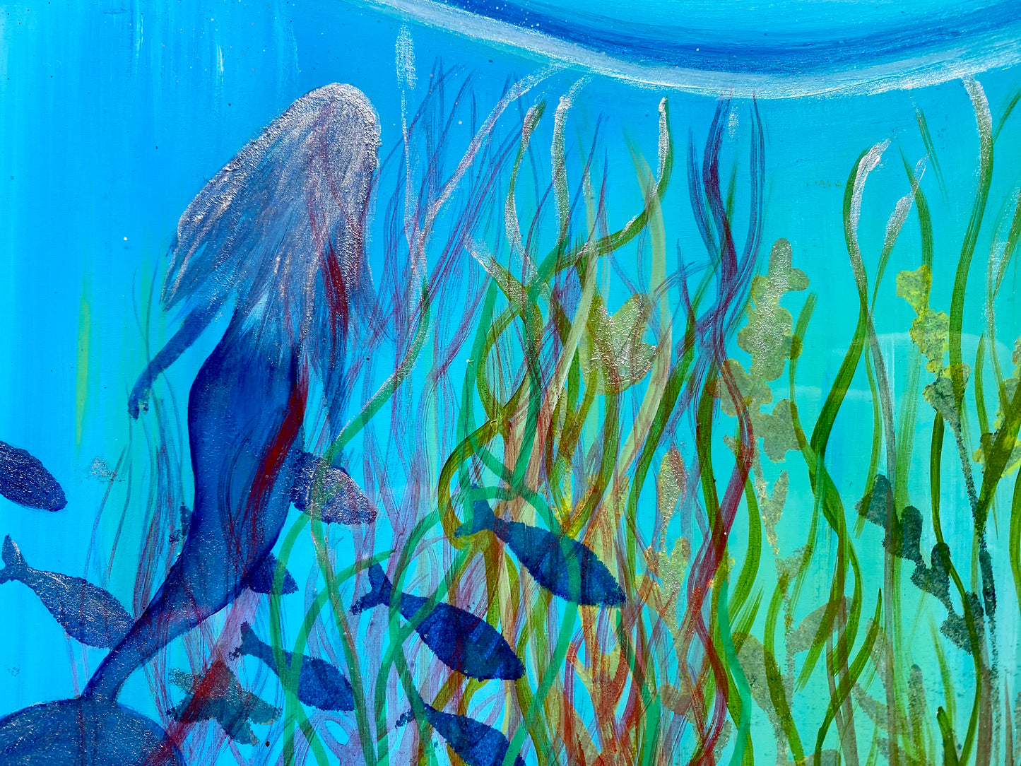 Mermaid painting, Jessica.