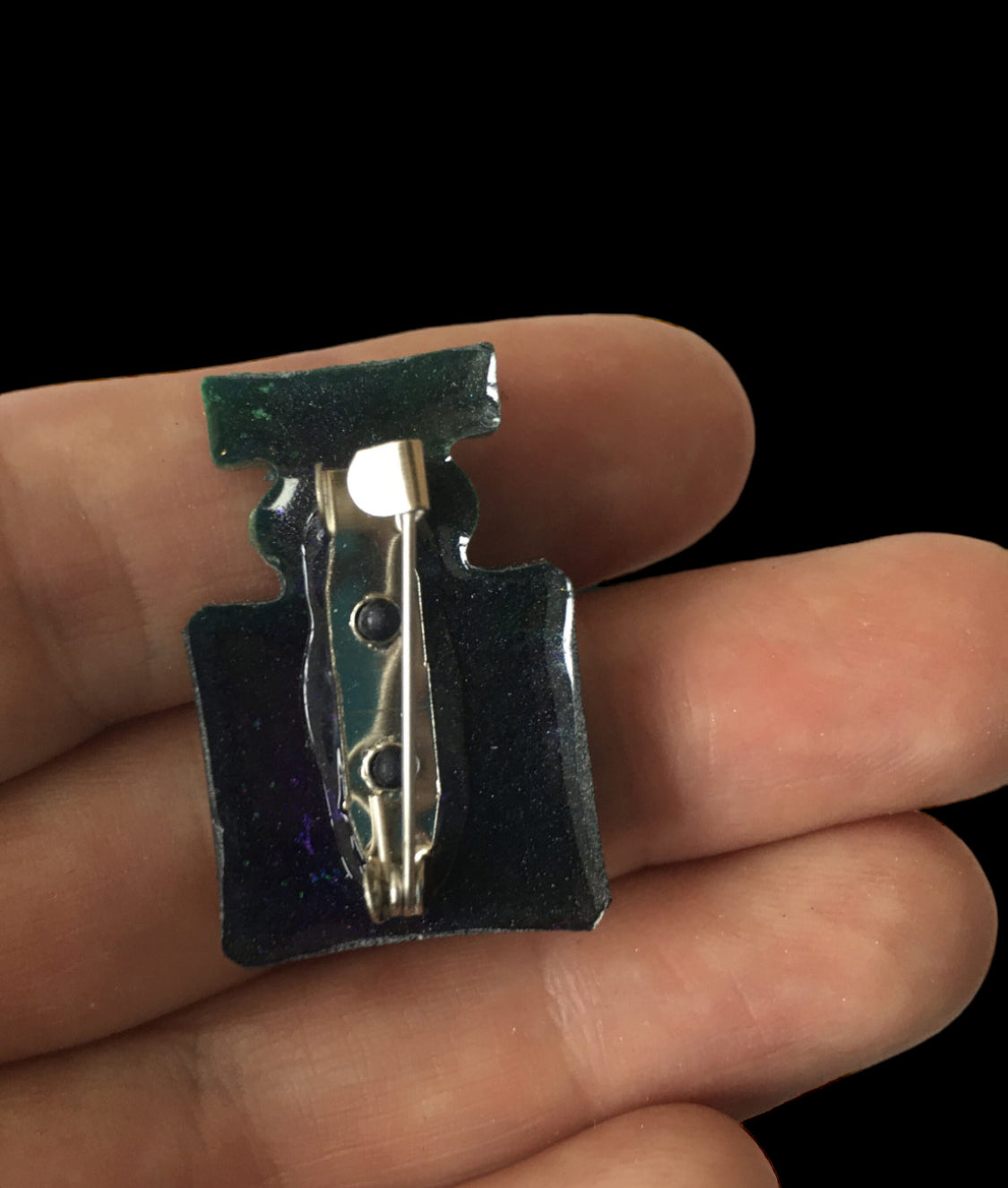 Aurora Borealis Small Resin Brooch