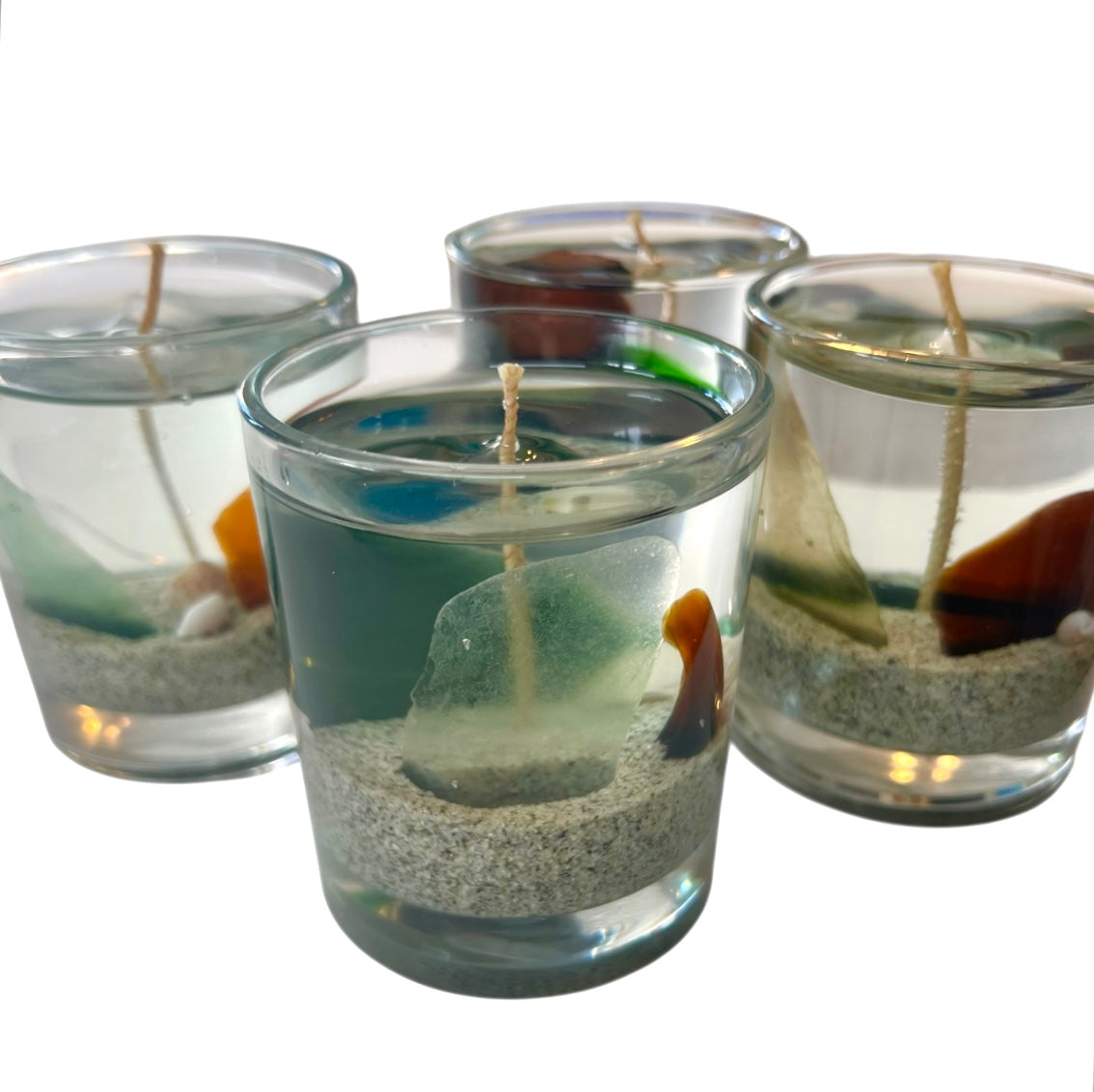 Sea glass Gel Candle