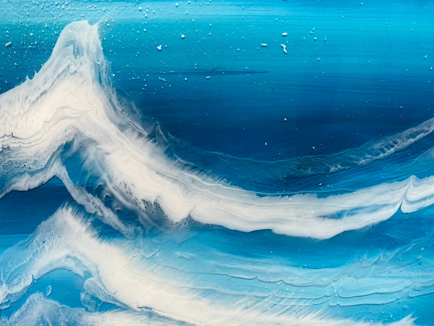 Shetland Seascape Resin Artwork | Square