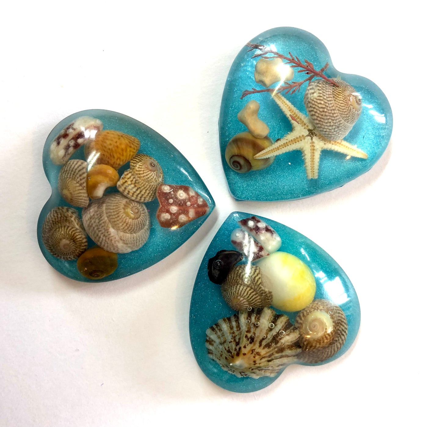 Beach Treasure Brooch Large Heart