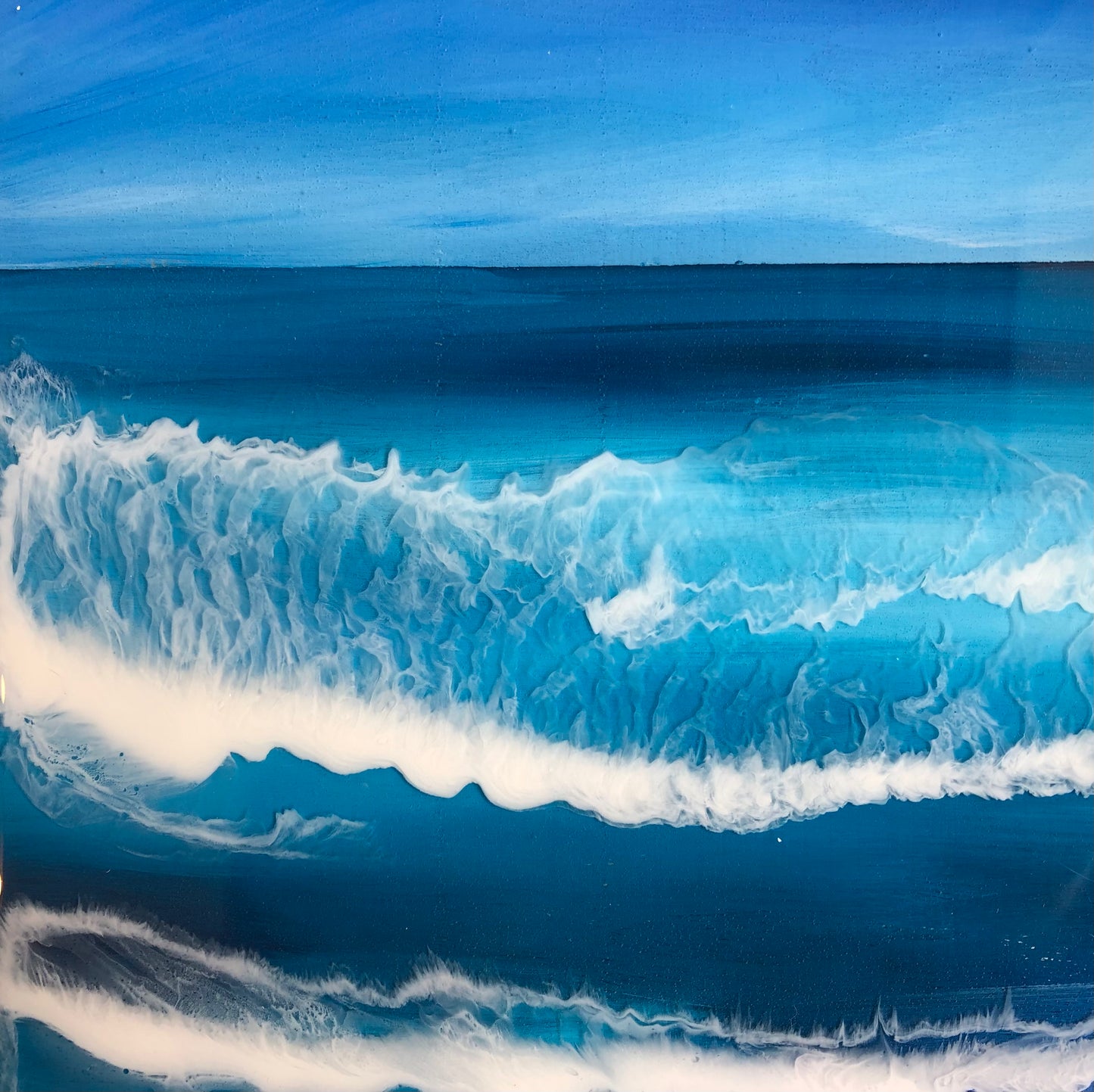 Seascape Resin Artwork | Rectangle