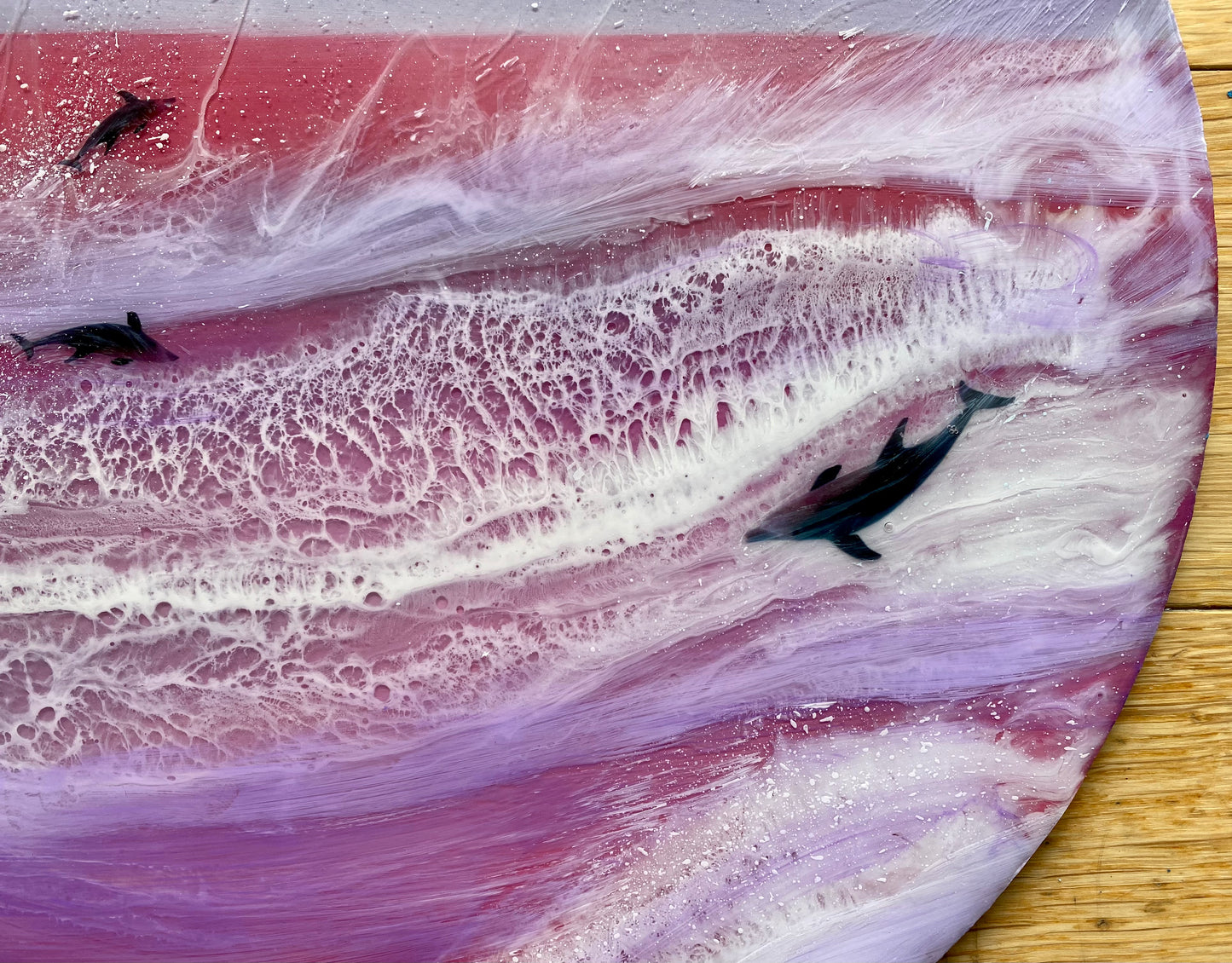 Resin Art Orca Collection | Circle 30 cms
