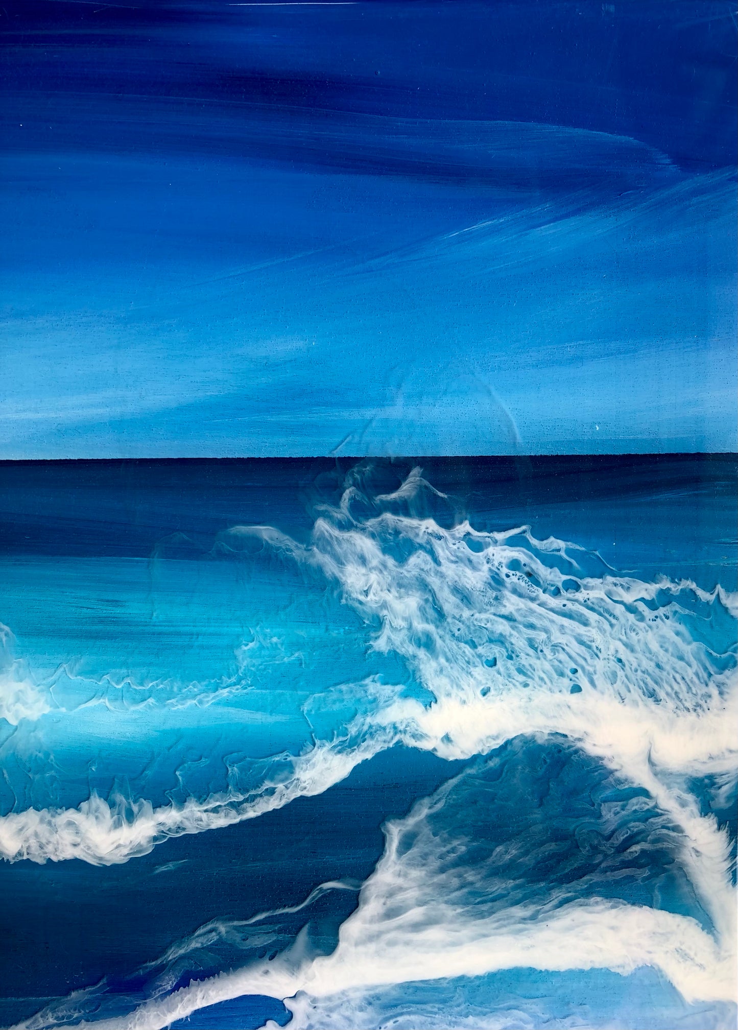 Seascape Resin Artwork | Rectangle