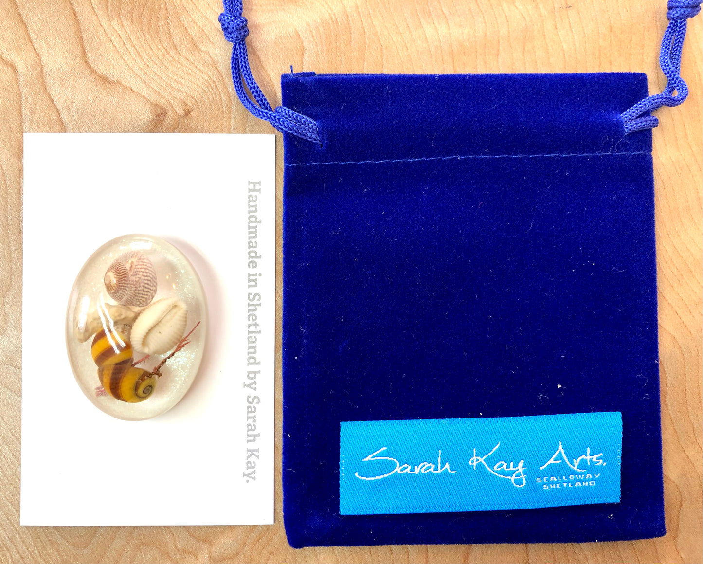 Oval Beach Treasure Brooch