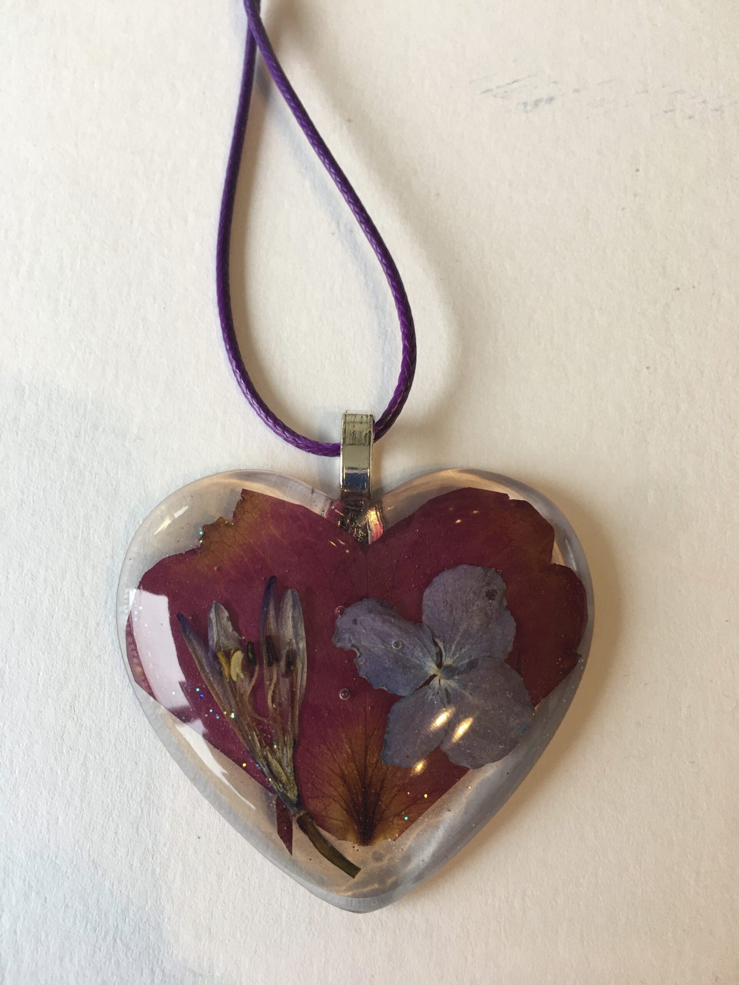 Rose Petals & Lucky Dandelion Wishes Resin Hanging