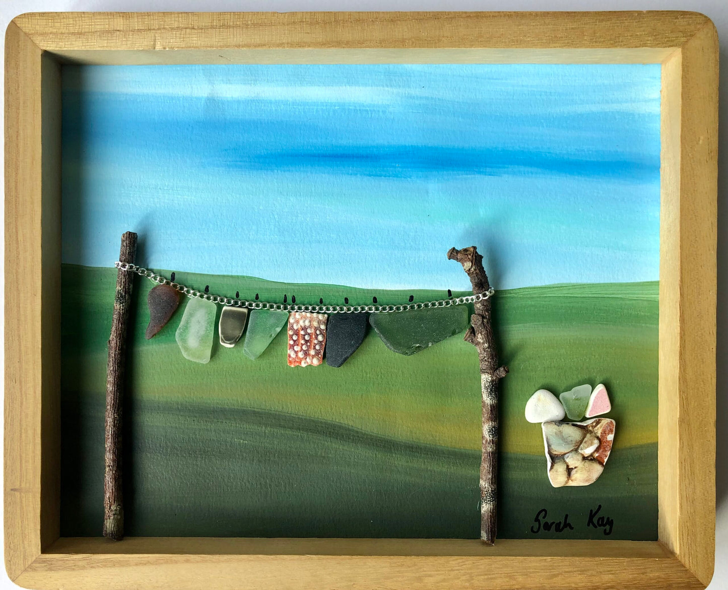 Shetland Beach Treasure Clothes Line