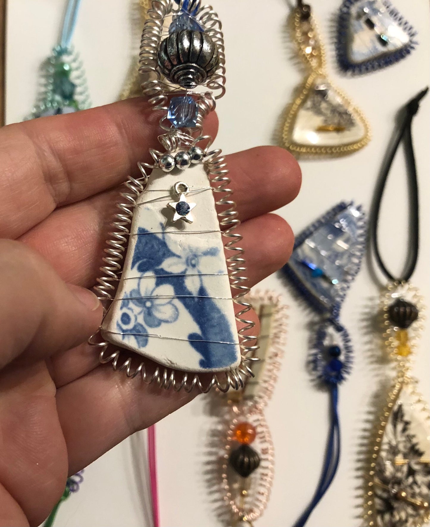 Genuine Pattern Beach Pottery Hanging Decoration