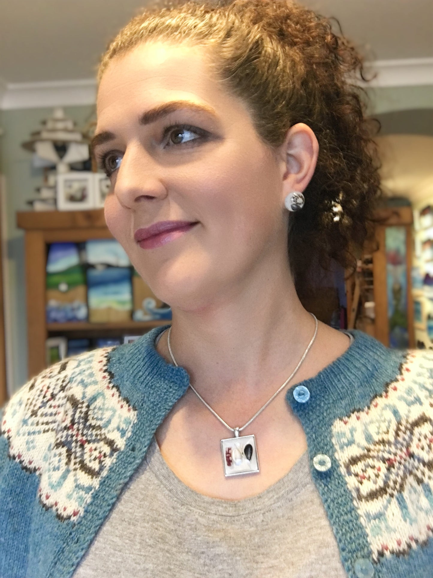 Beachcombers Bliss Resin Jewellery Set | Shimmering White