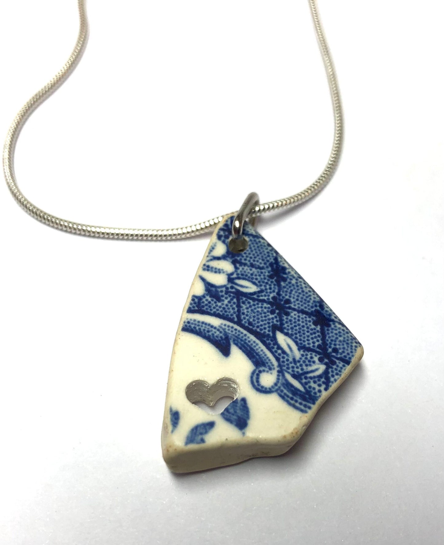Sea Pottery Blue Pendants