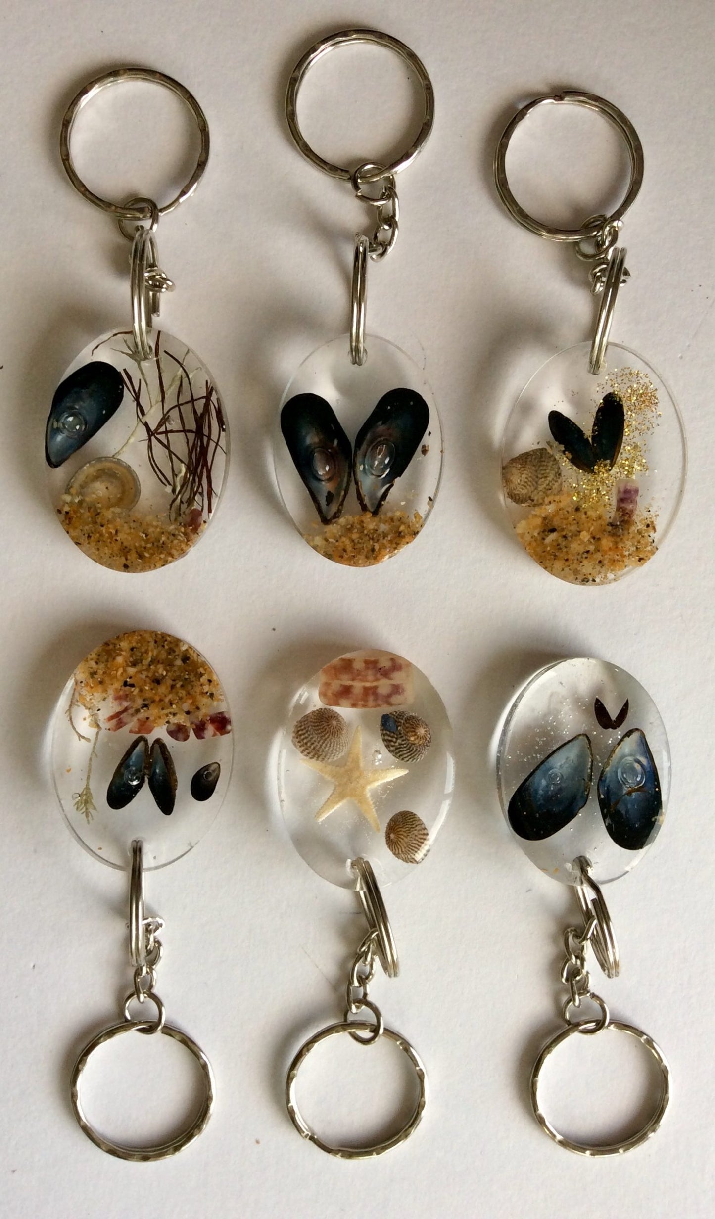 Shetland Beach Treasure Keyring | Oval