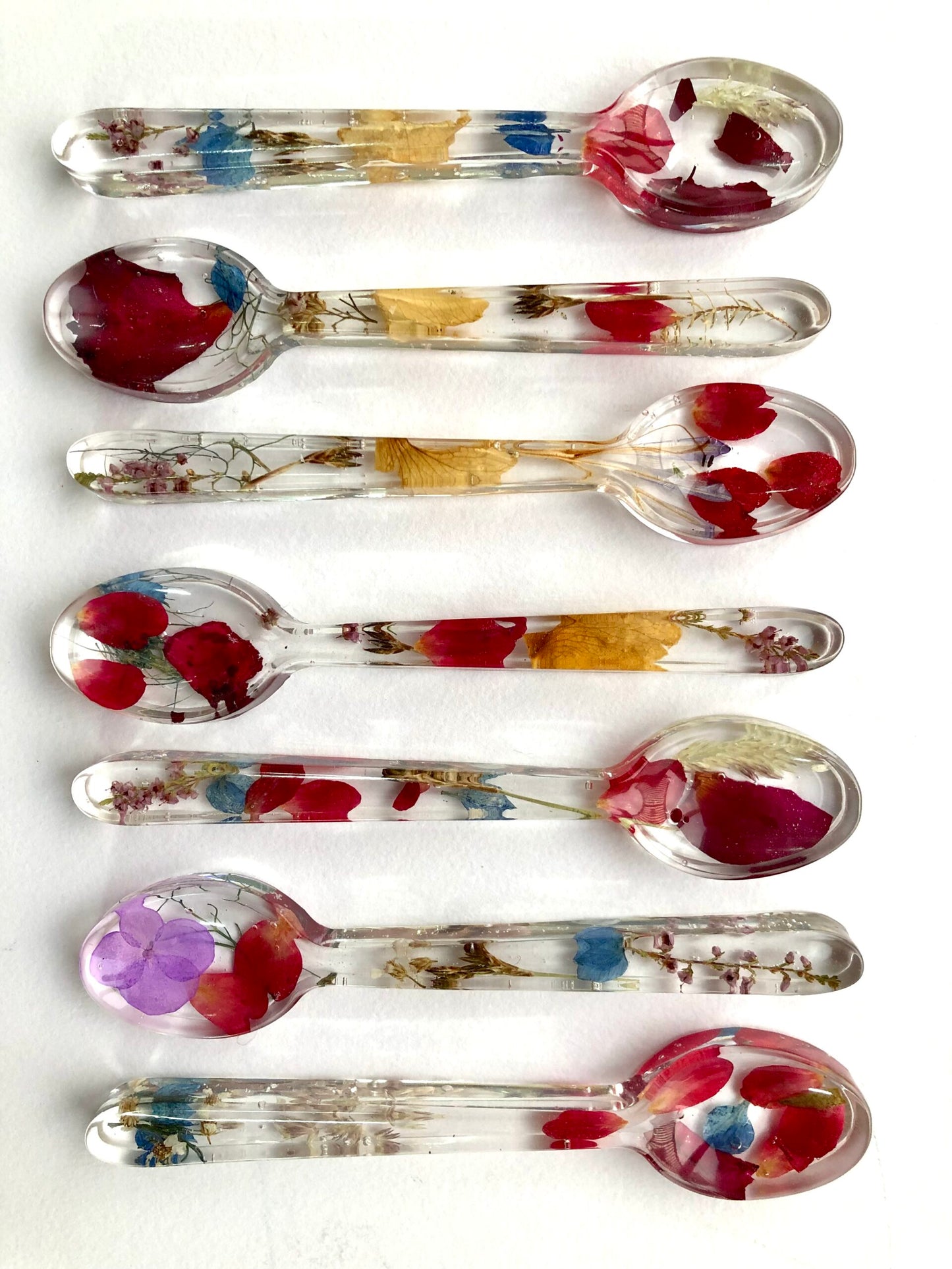 Shetland Flower Decorative Resin Spoon