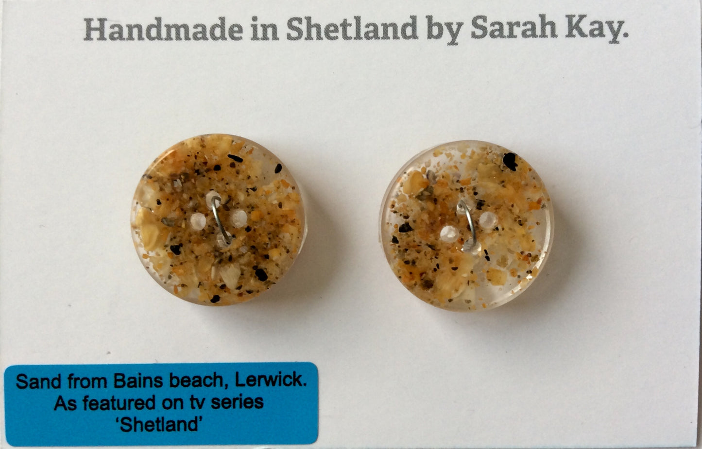 Bains Beach Sand Resin Buttons