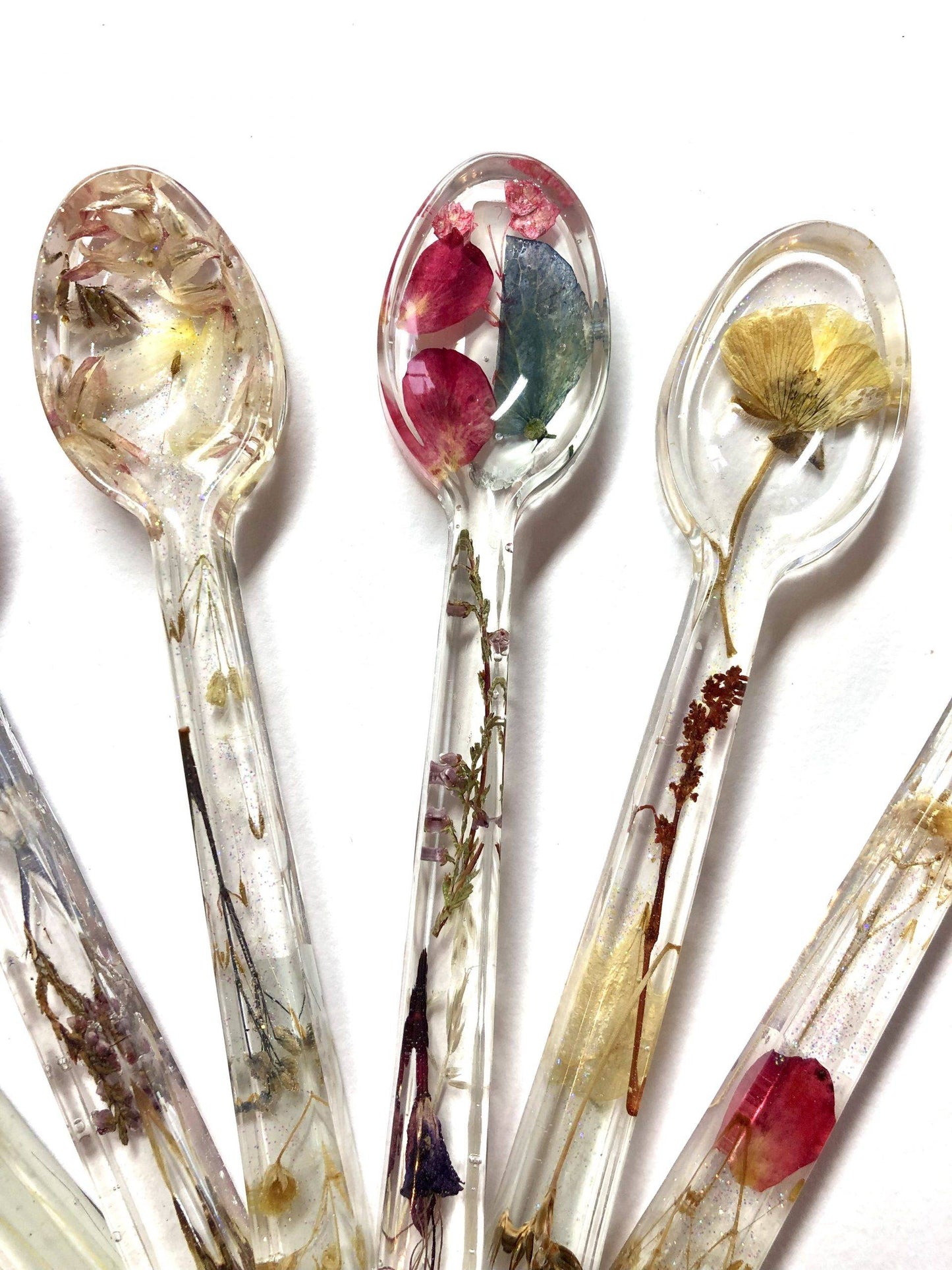 Shetland Flower Decorative Resin Spoon