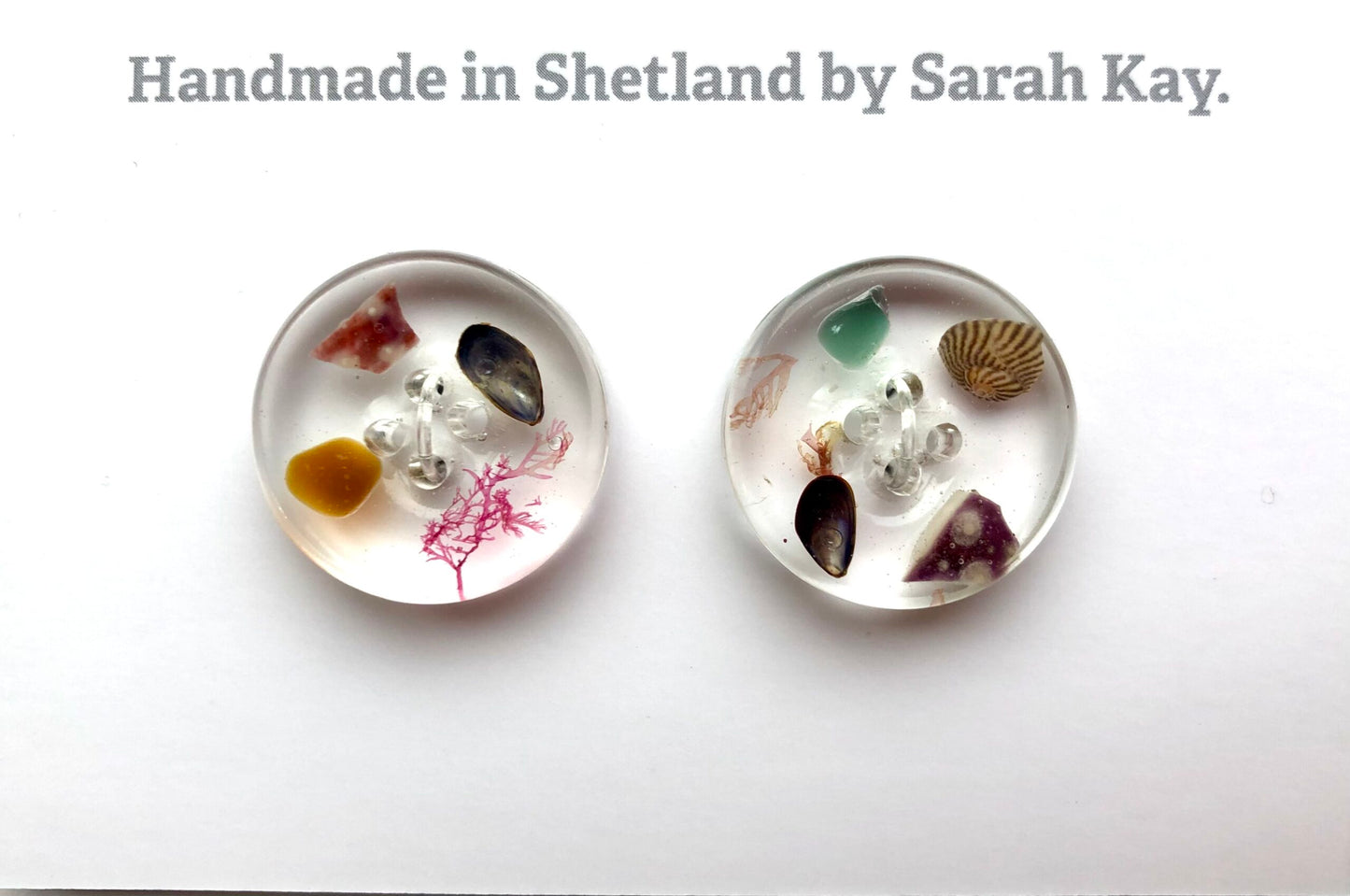 Shetland Beachcomber Treasure Resin Buttons