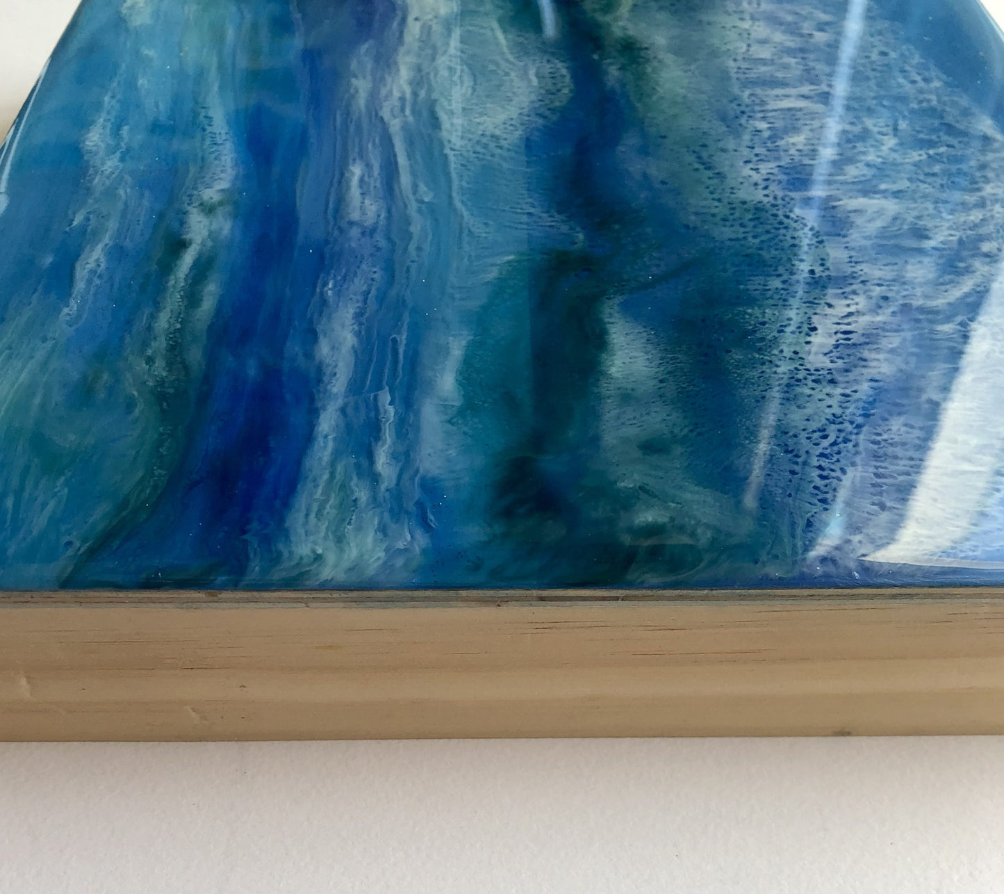 Intricate Wave Resin Artwork | Square