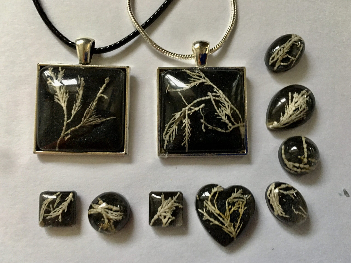 Shetland Seaweed Earrings, Sterling Silver