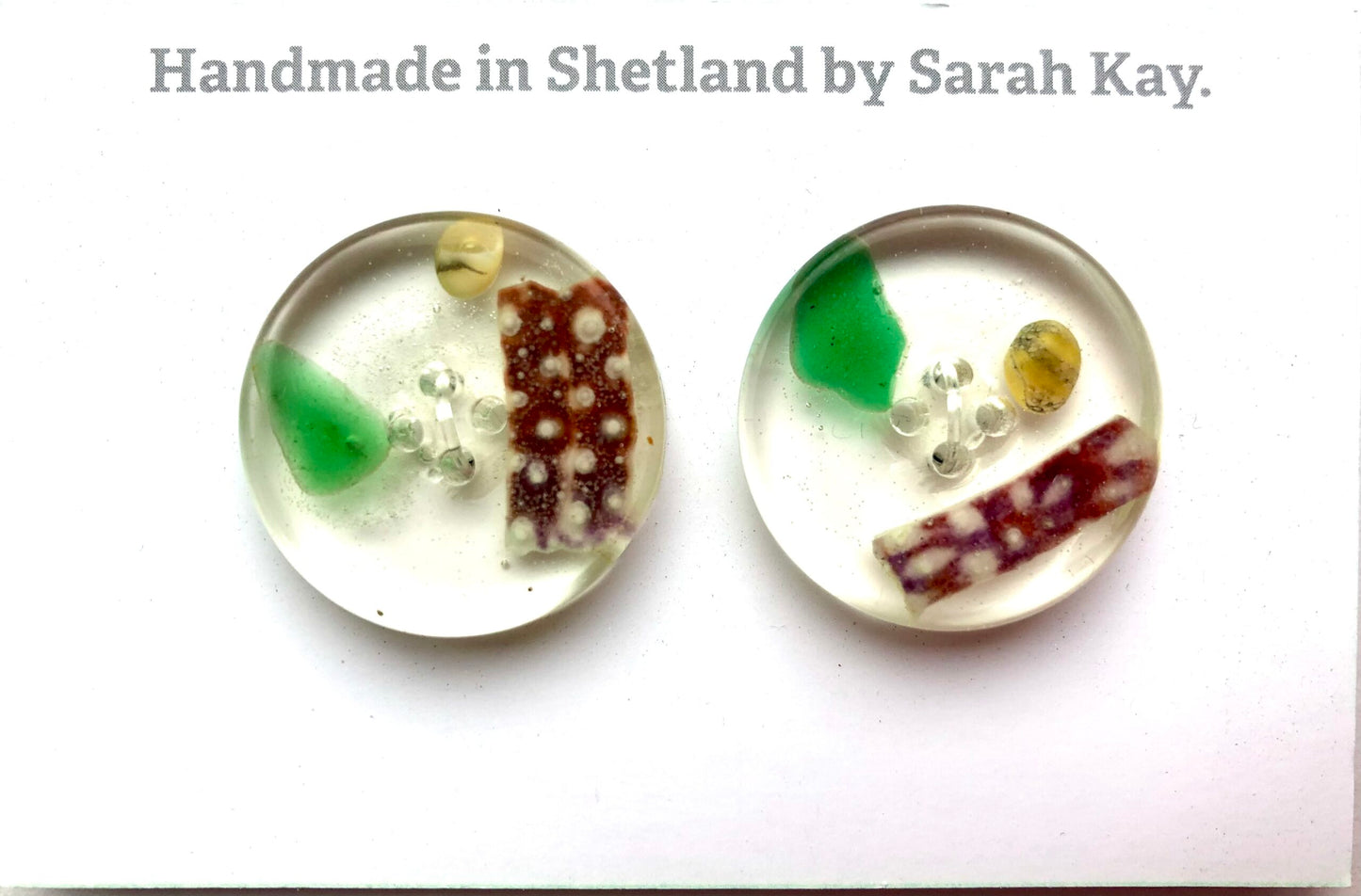 Shetland Beachcomber Treasure Resin Buttons