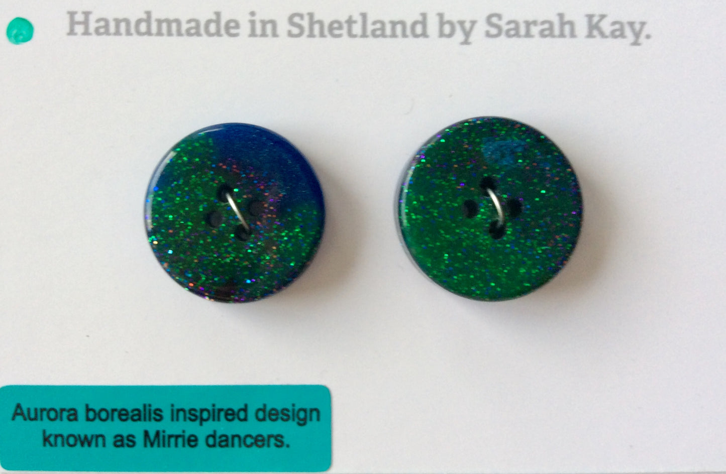 Shetland Mirrie Dancers Resin Buttons