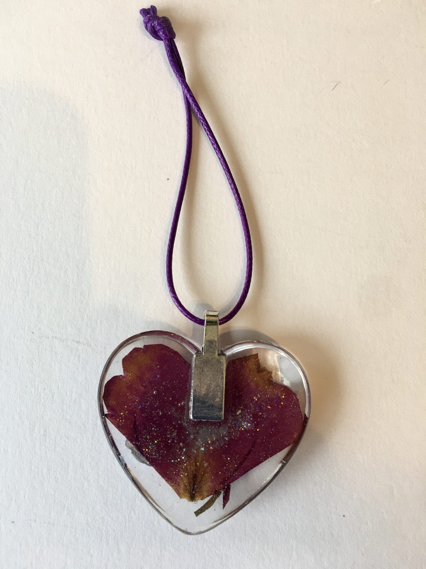 Rose Petals & Lucky Dandelion Wishes Resin Hanging