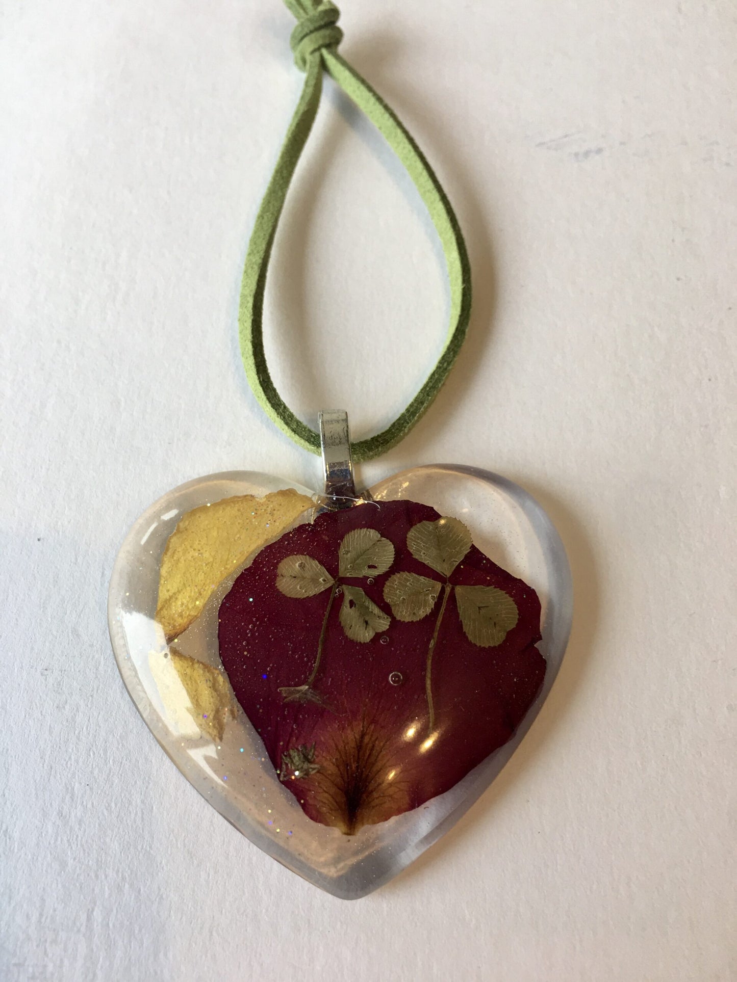 Rose Petals & Lucky Dandelion Wishes Resin Hanging