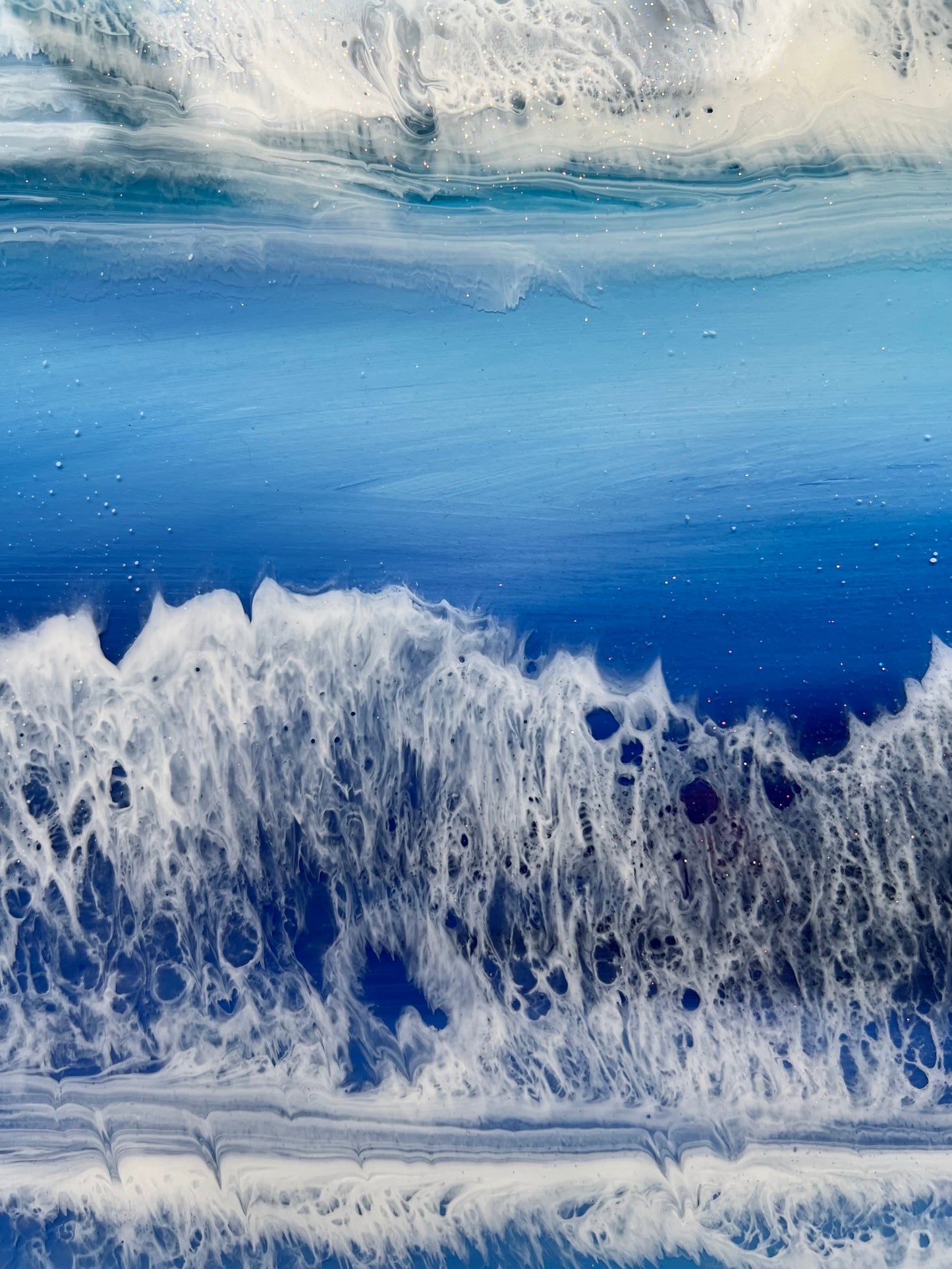 Realistic Seascape Shetland  | Circle 50 cm