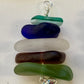 Seaglass stack pendants.