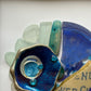 Blue heart mosaic.