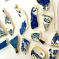 Sea Pottery Blue Pendants