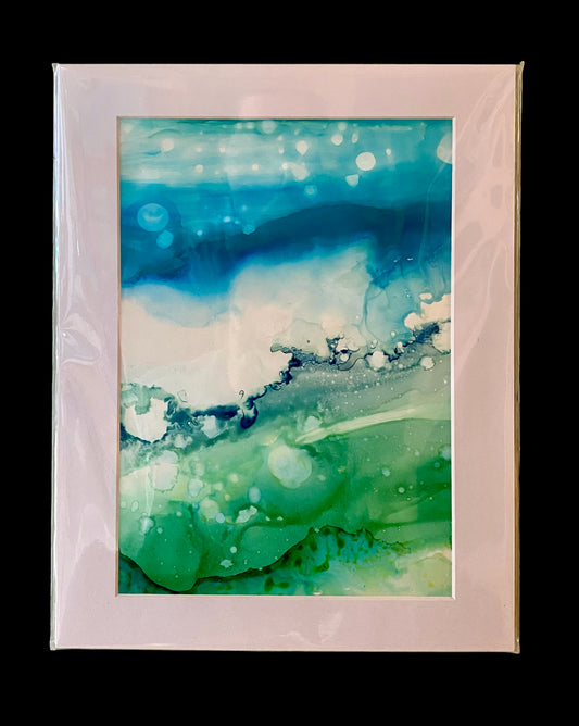 Underwater Inspired Original Ink Painting