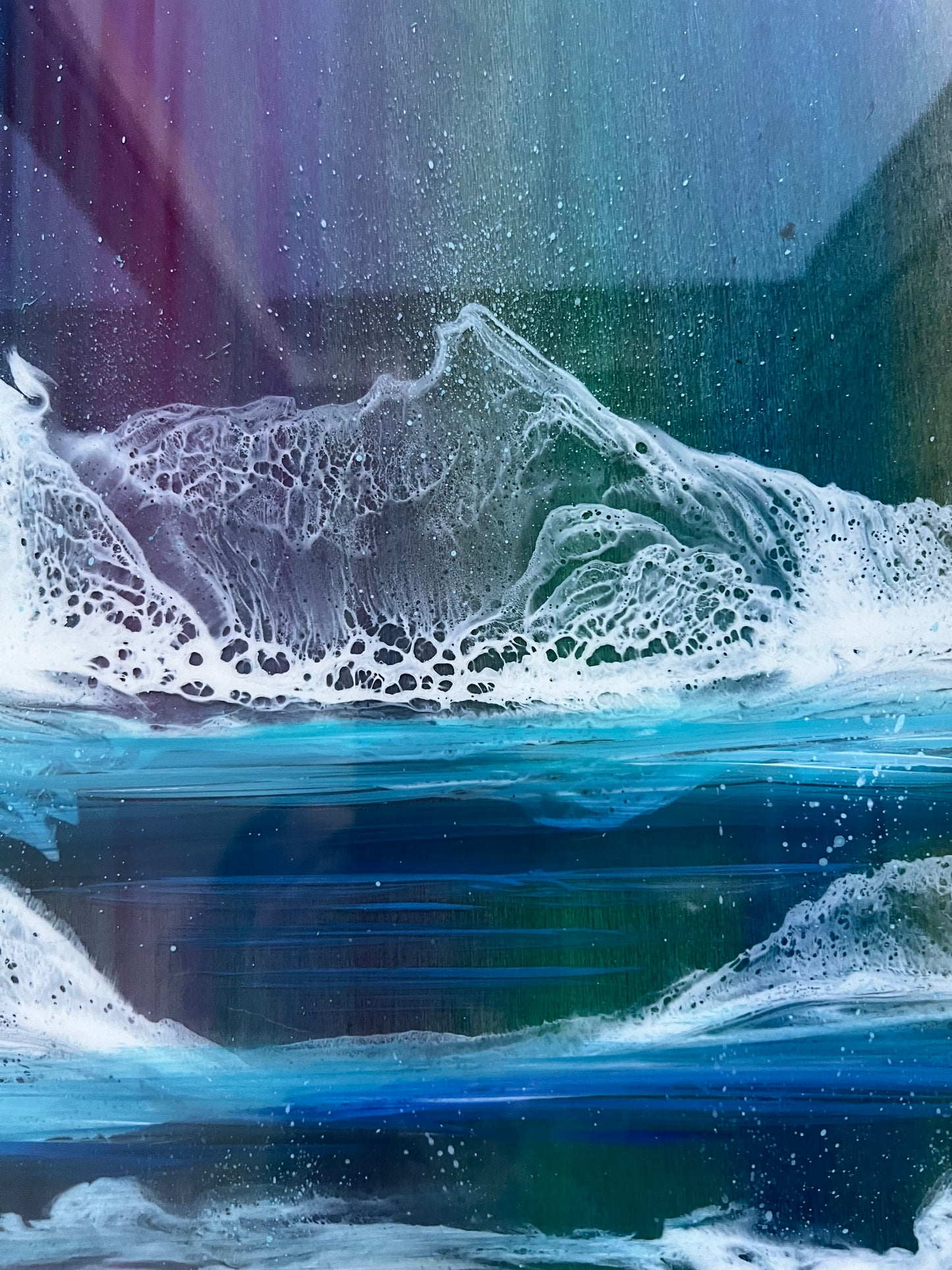 Original Seascape Resin Artwork | Square