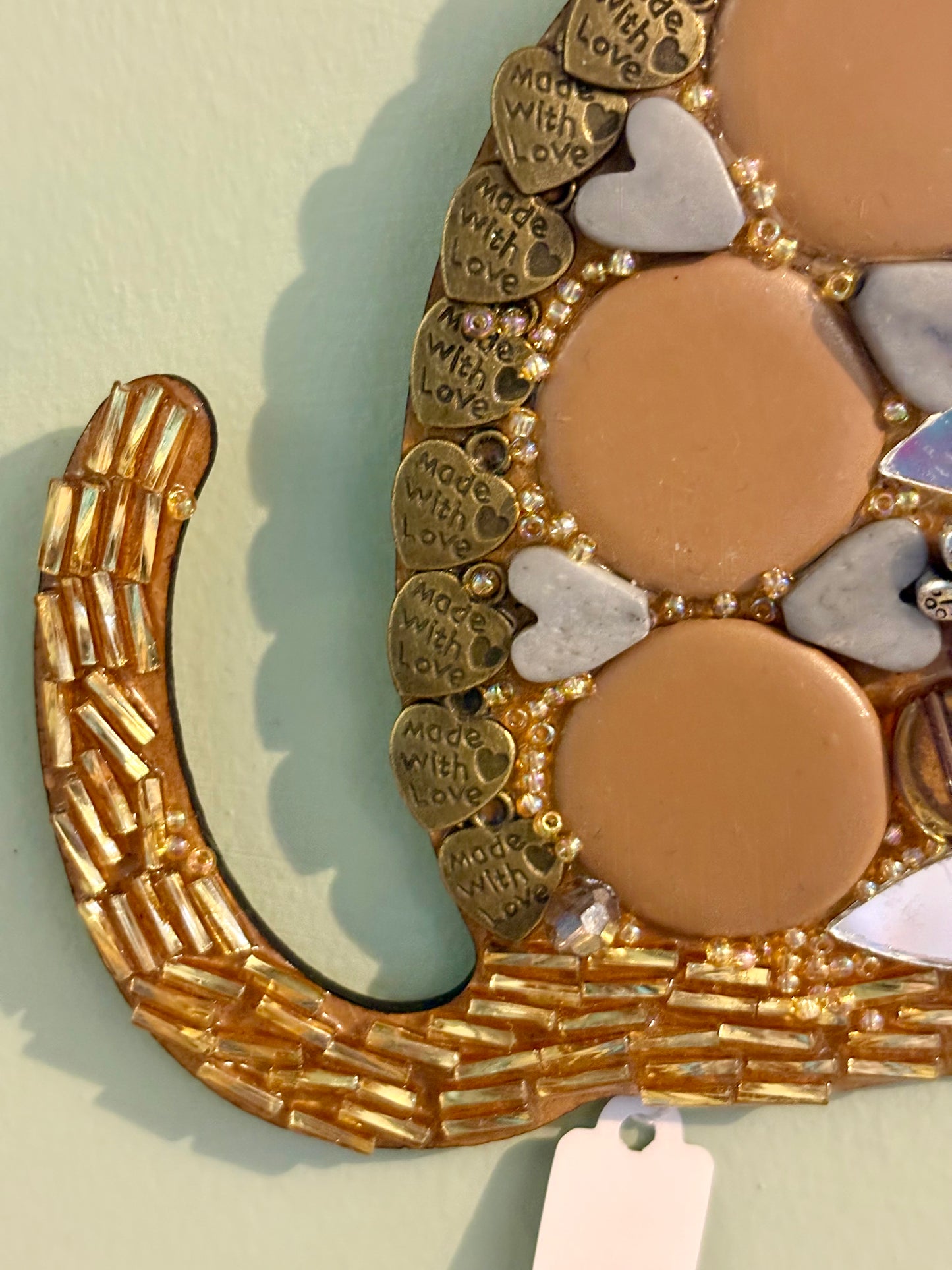 Fancy cat mosaic | Gold