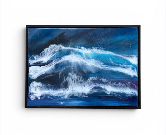 Midnight surge resin art