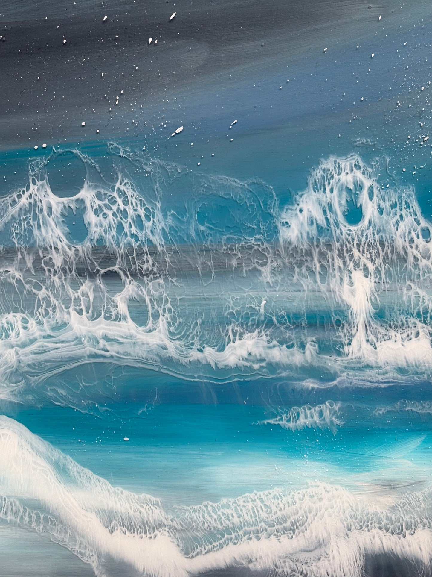 Veil of the Sea seascape | square 30 cm