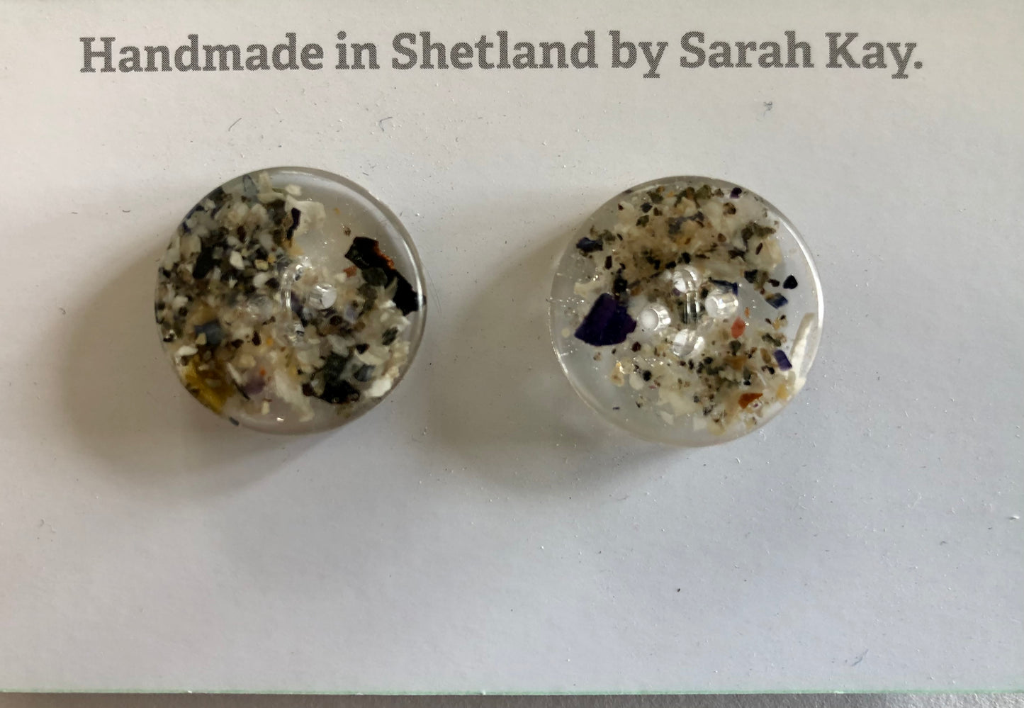 Shetland Beach Treasure Resin Buttons