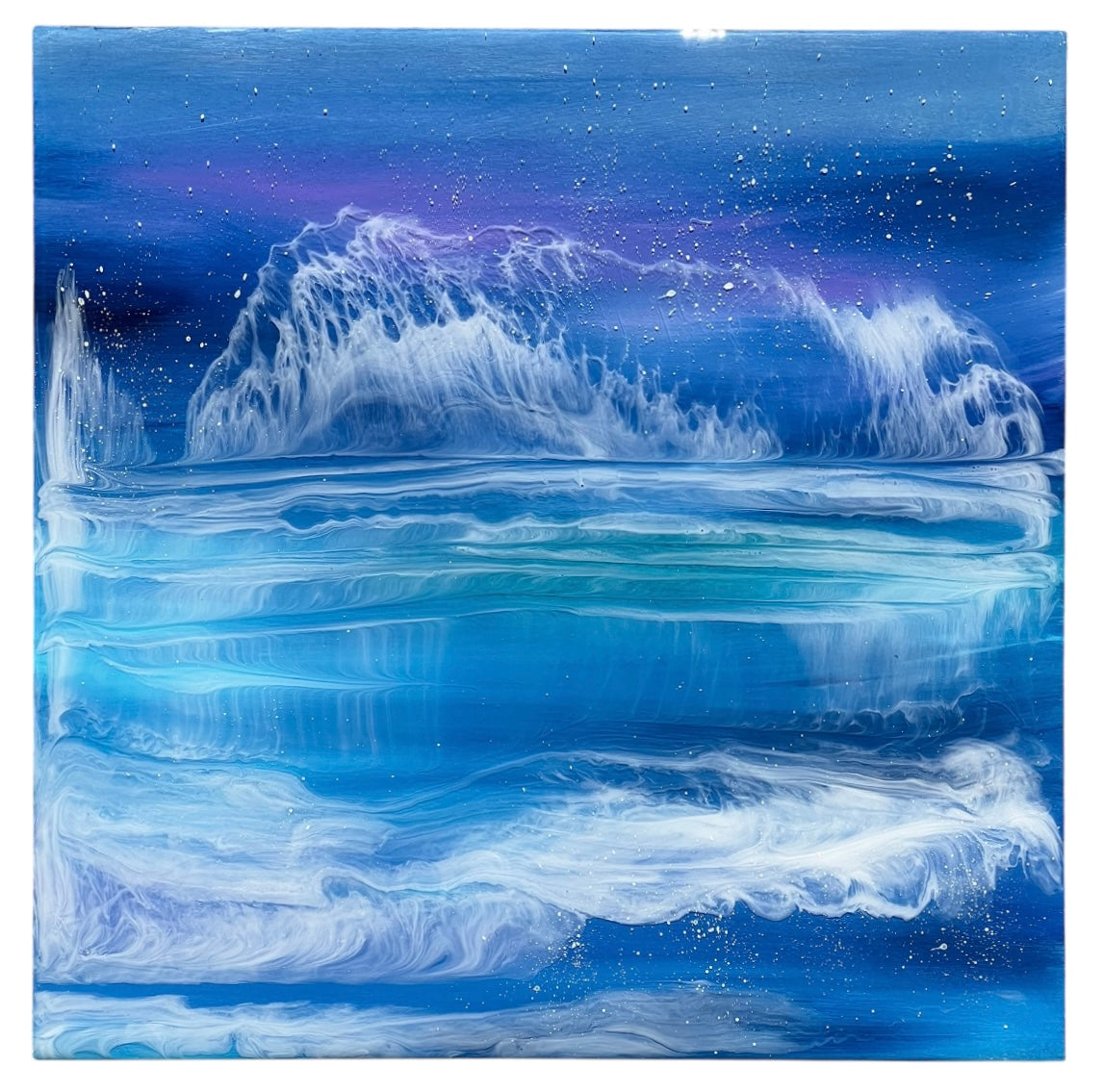 Reflective Resin Artwork | Square