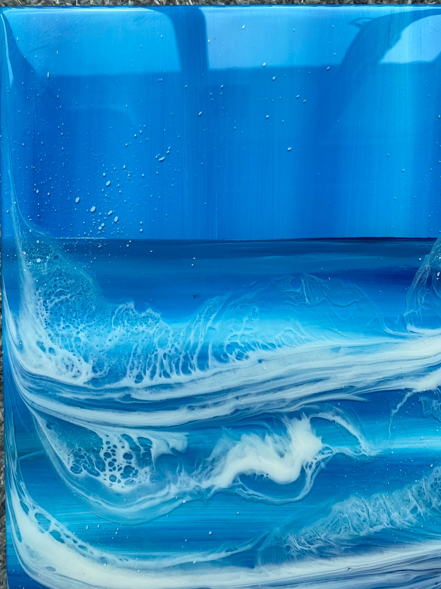 Seascape Resin Artwork | Rectangle