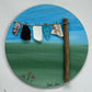 Mini washing line art | round