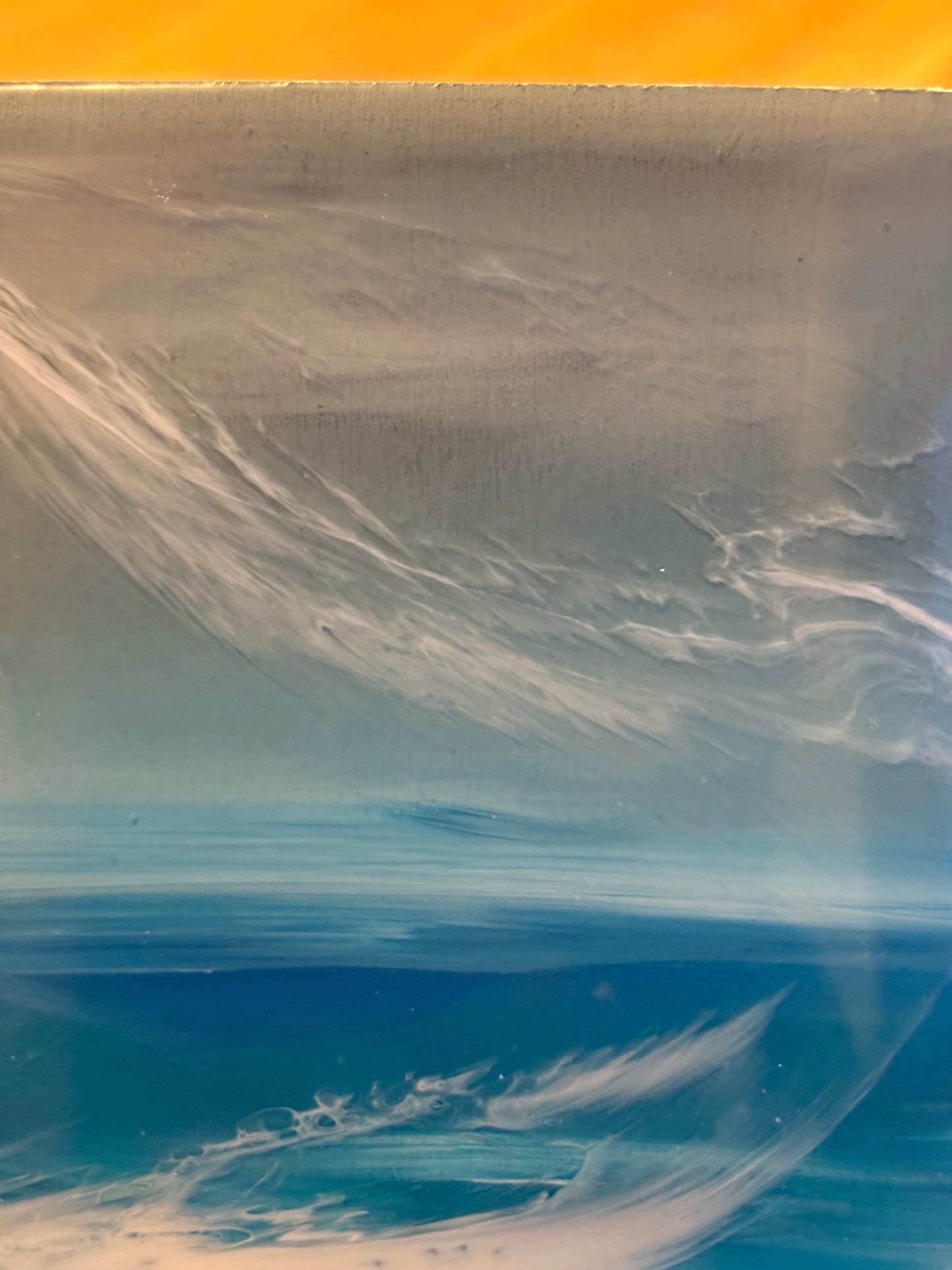 Blue drift, mini resin seascape.