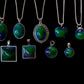 Signature Aurora borealis Resin Pendants