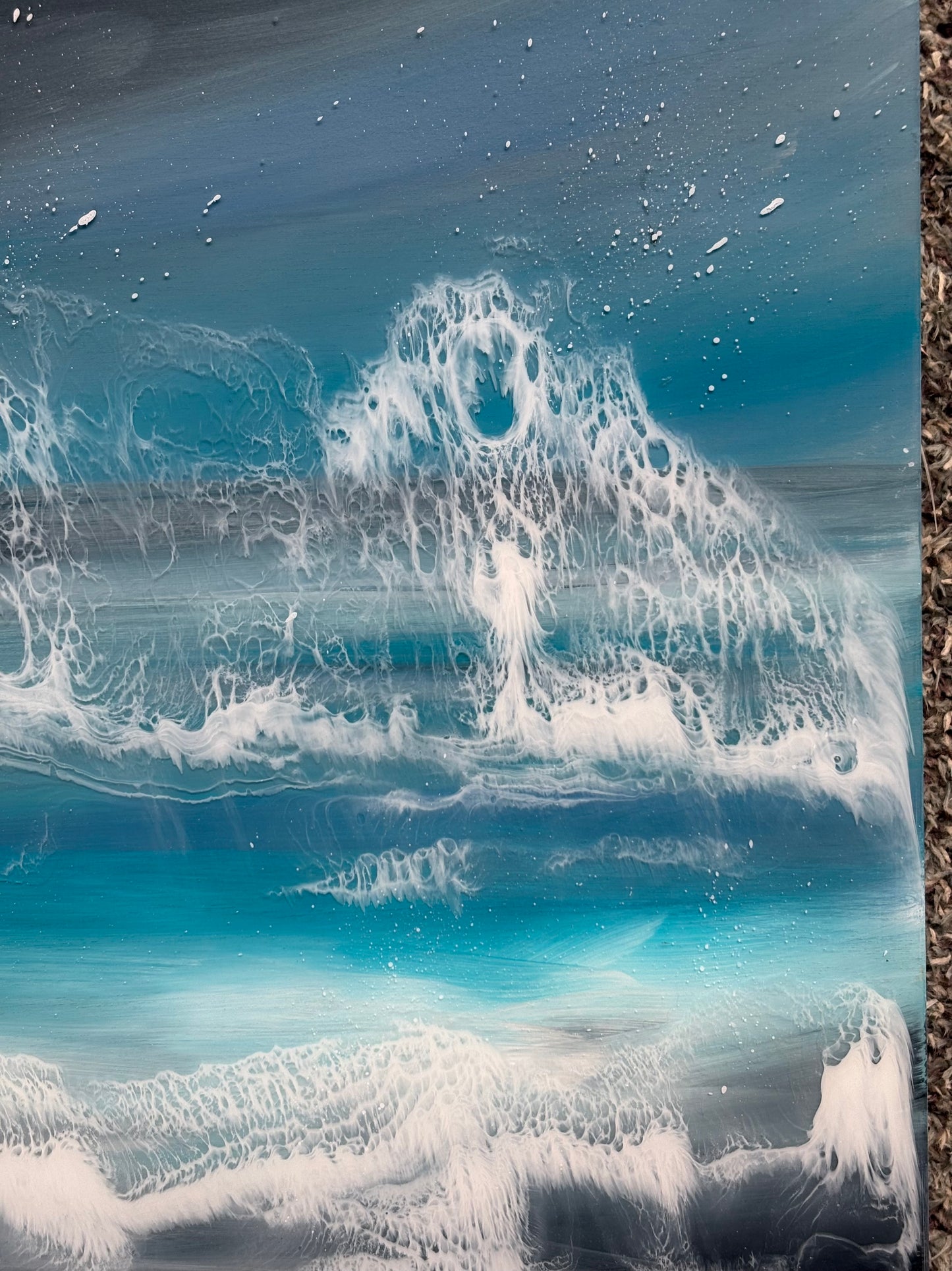 Veil of the Sea seascape | square 30 cm