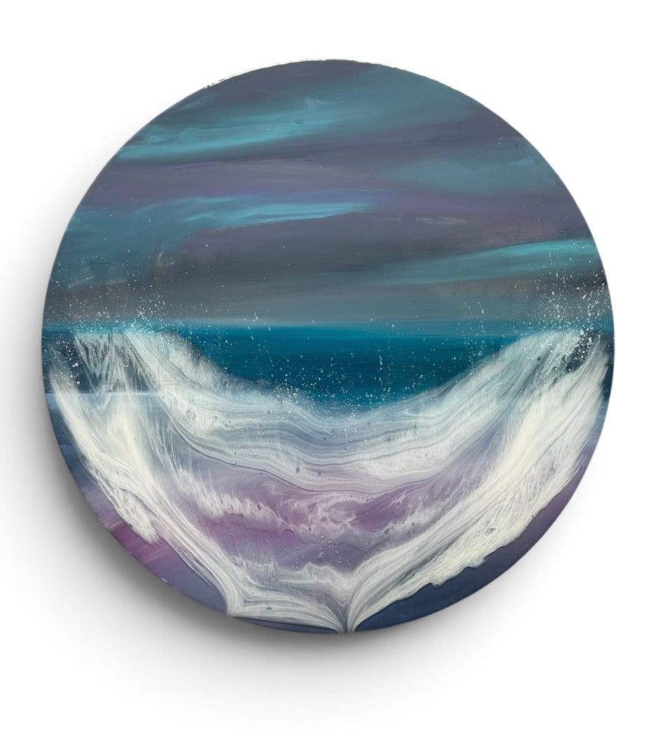 Sea of amethyst seascape | 40 cm